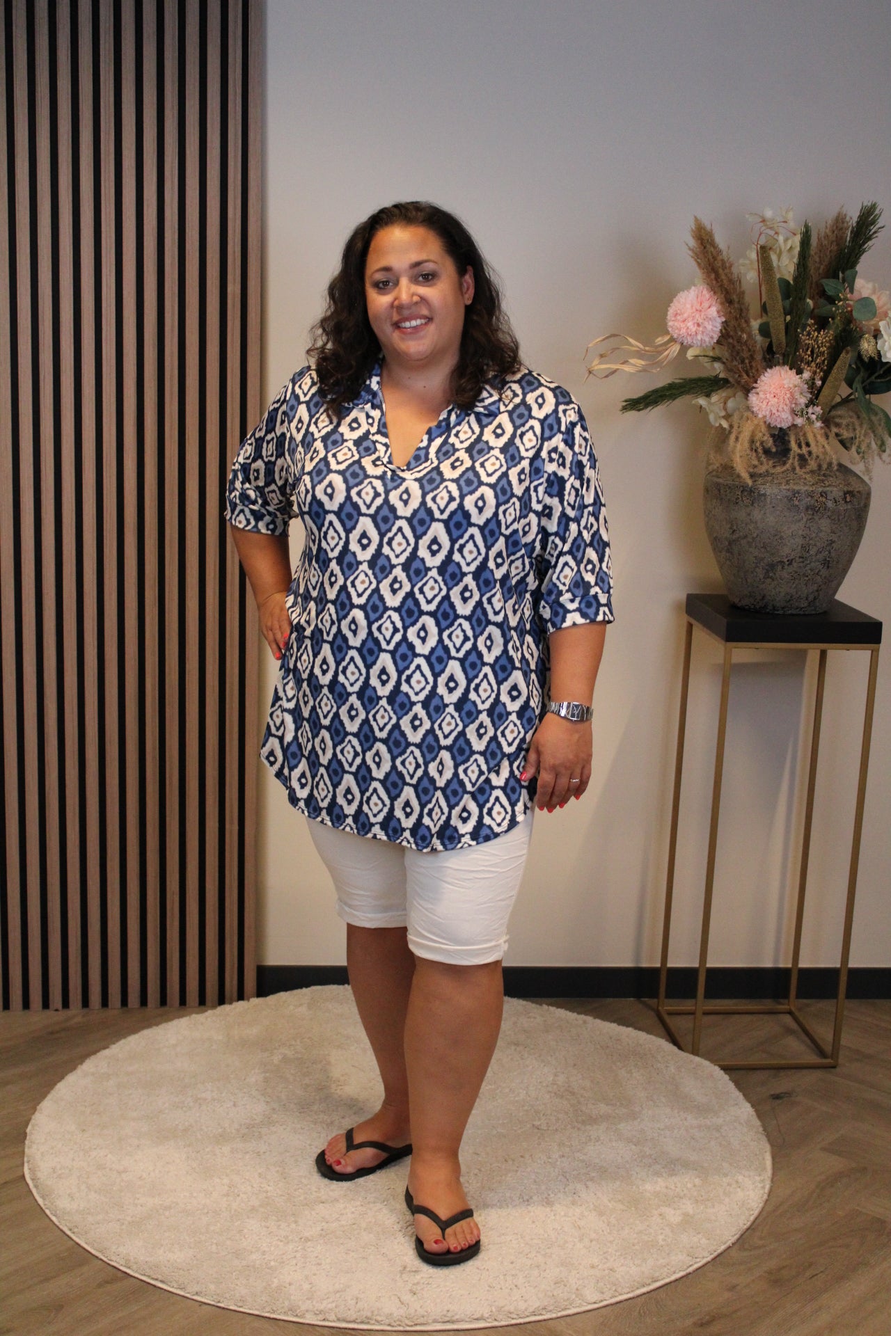 Noemi | Blouse met kraagje 48 t/m 52