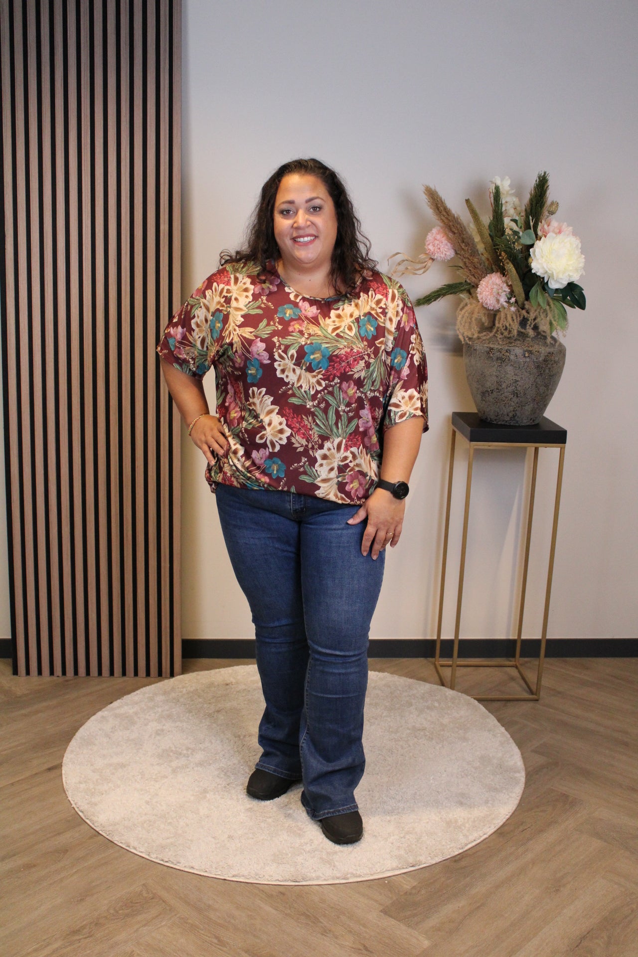 Roos | Top donker roze 48 t/m 52