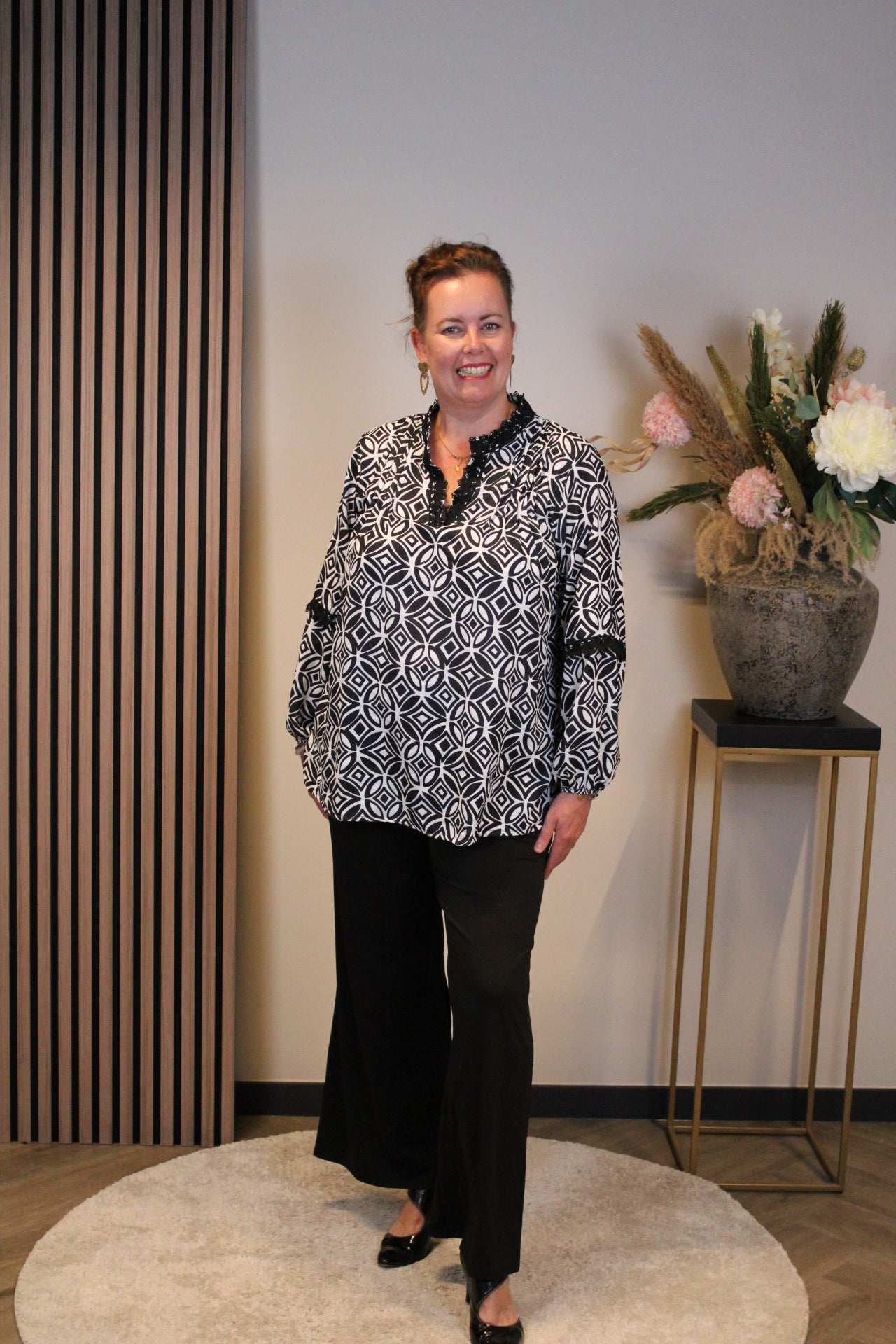 Rina | Blouse zwart