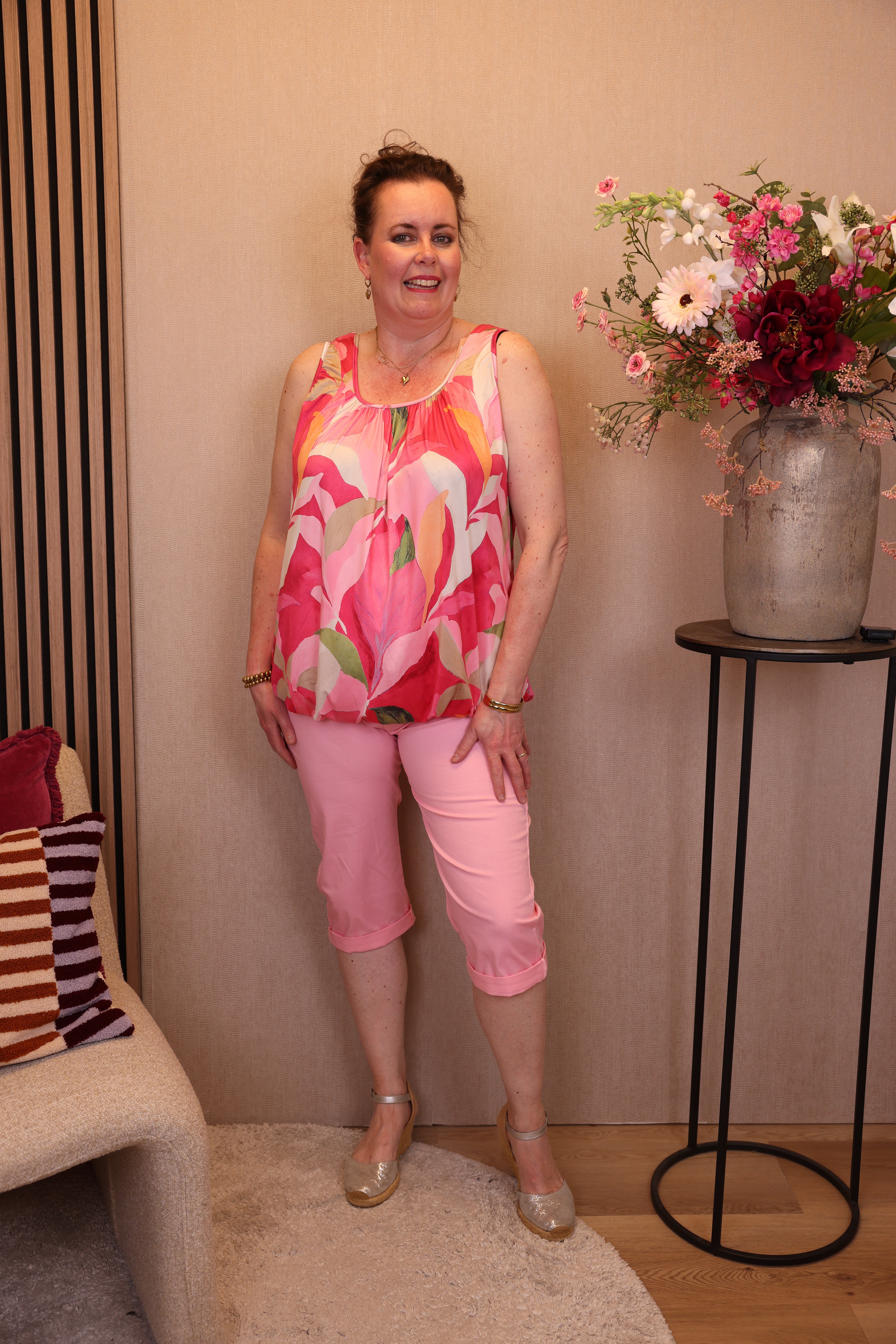 Sara | Ballon top roze