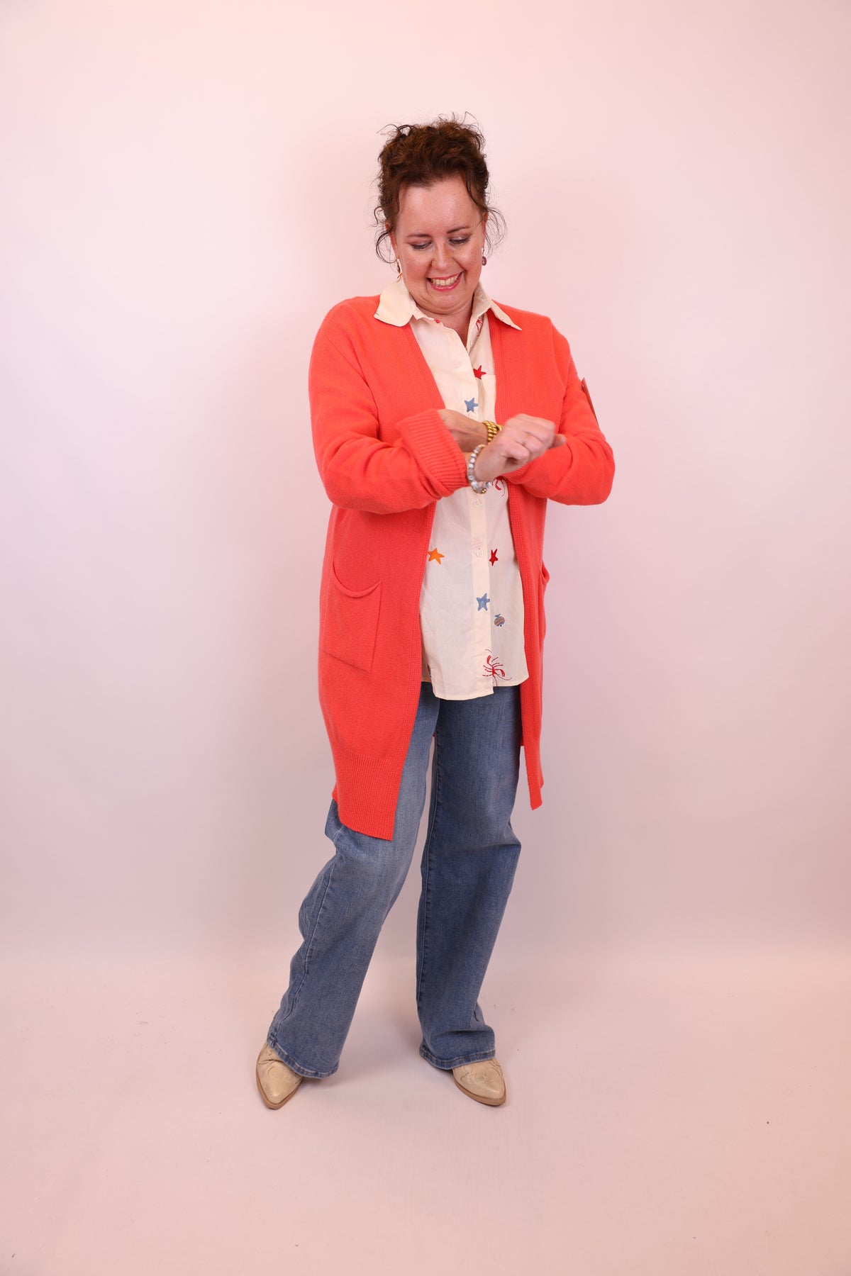 Nora | Vest koraal