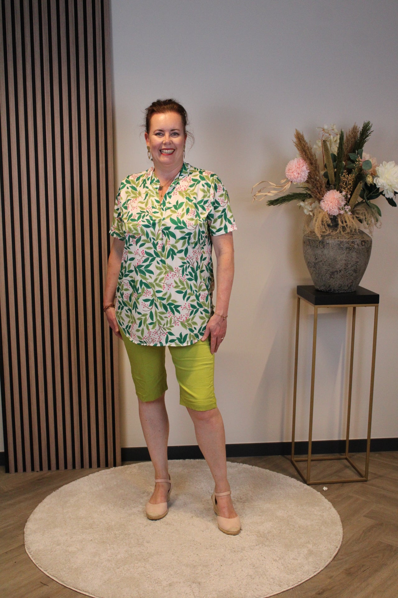 Indy | Broek kort groen 38 t/m 48
