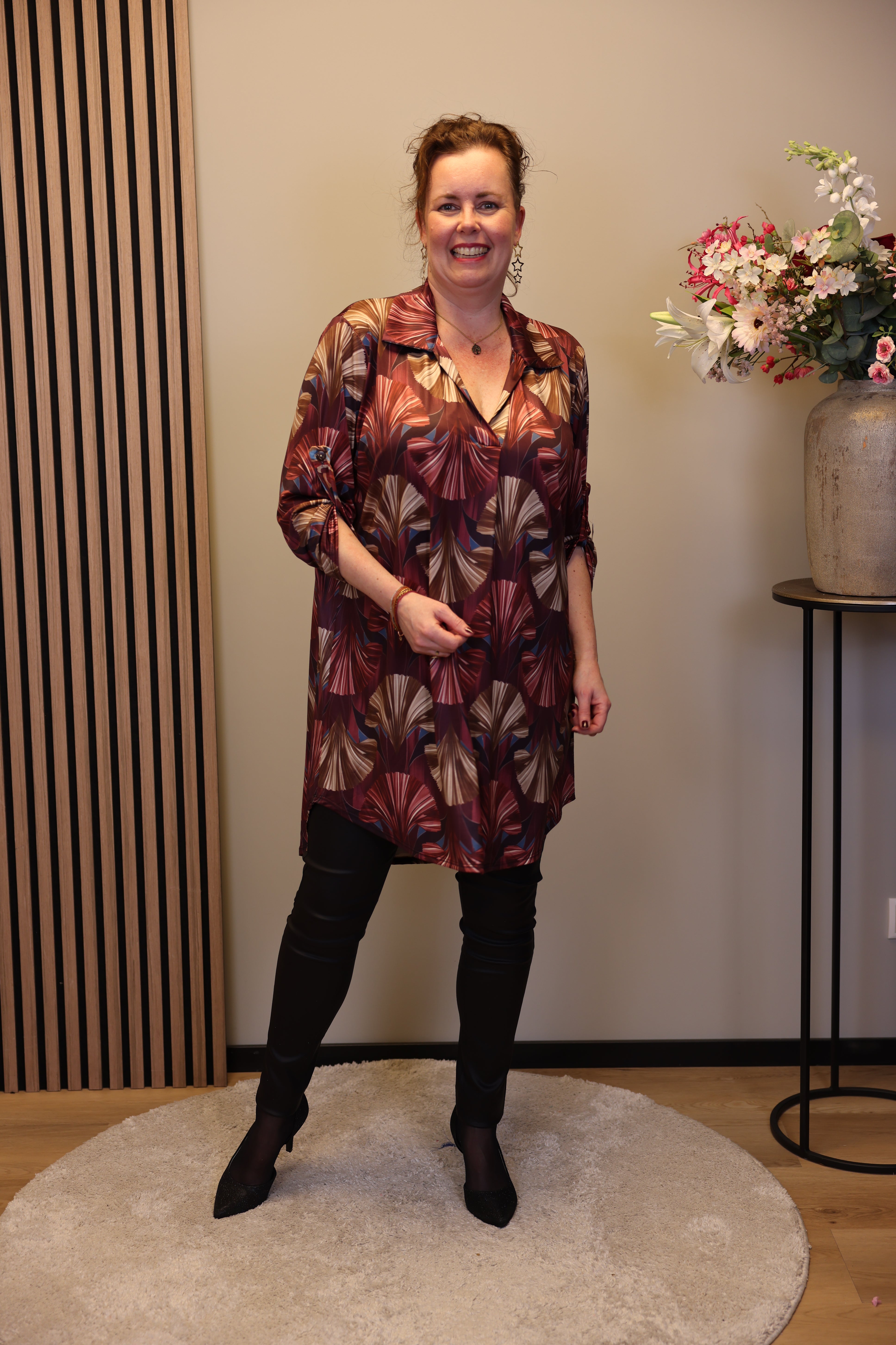 Josephine | tuniek roze met kraagje 38 t/m 48