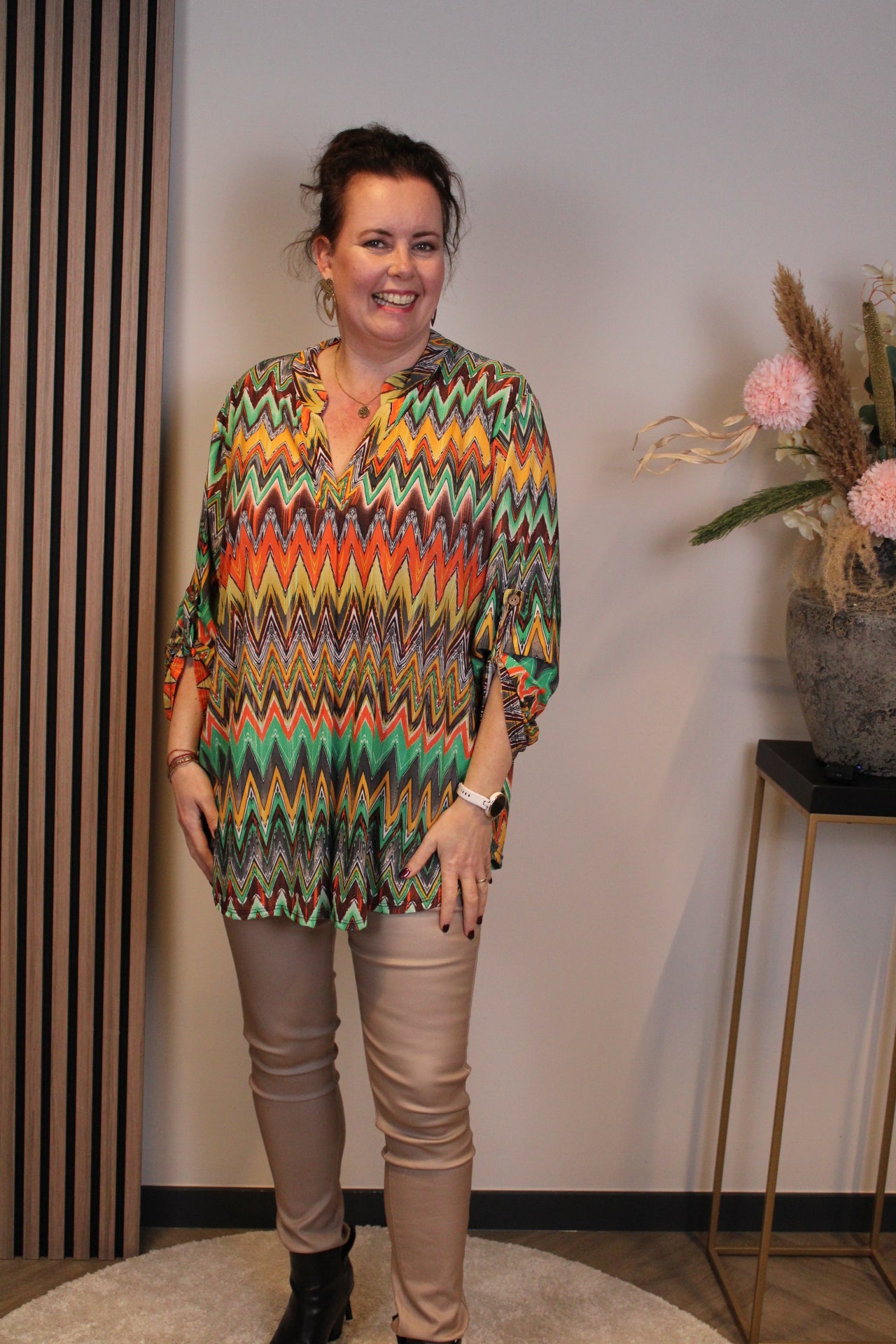 Iris | Blouse lange mouw 48 t/m 52