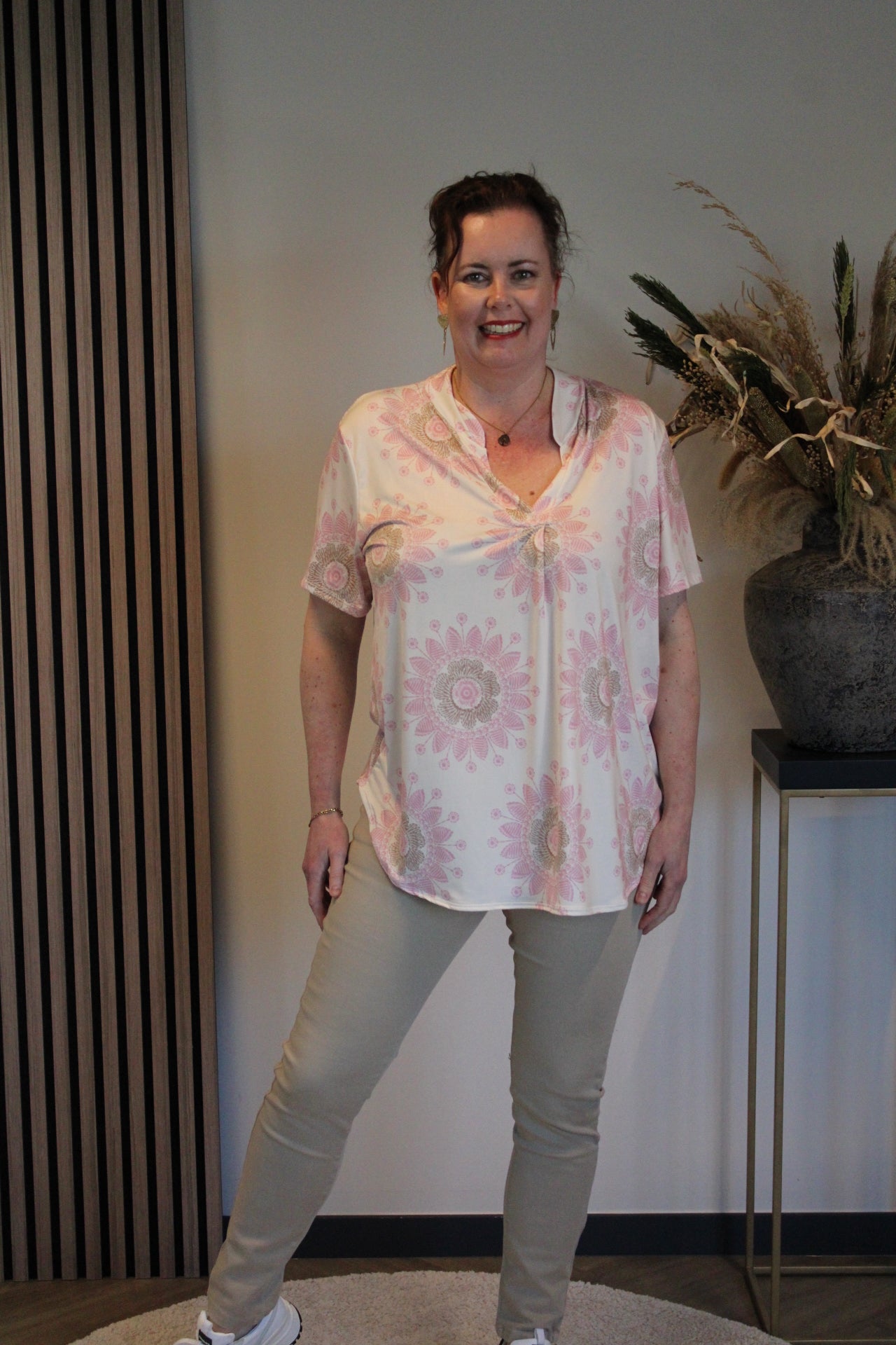 Lucia | Blouse korte mouw 38 t/m 48