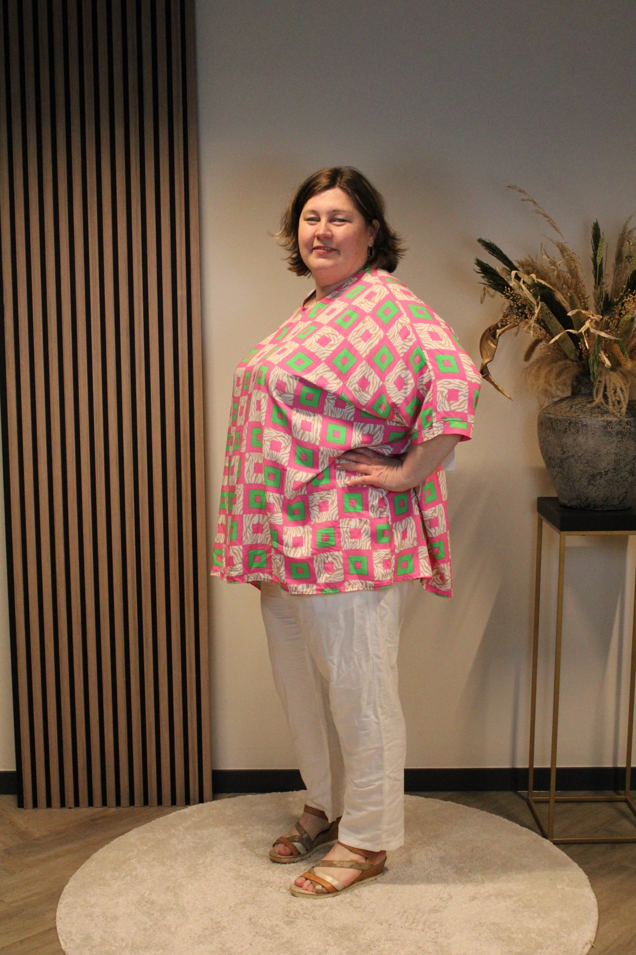 Evita roze | Blouse 52 t/m 58