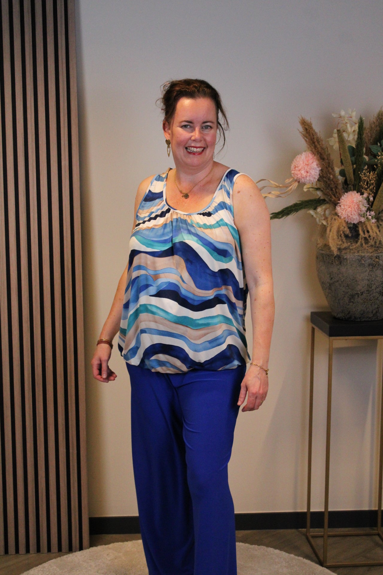 Niene | Top blauw 52 t/m 58