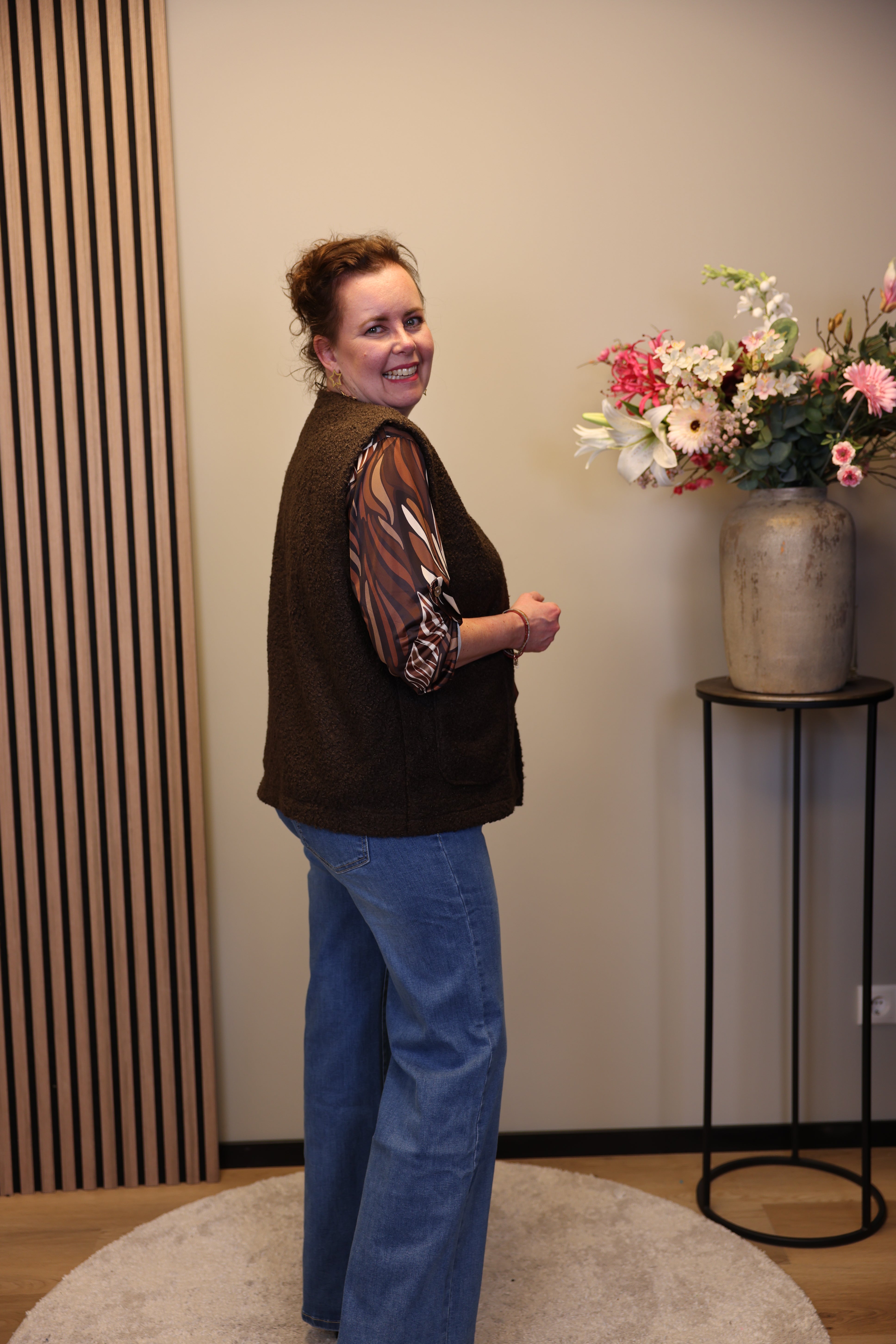 Kris | Gilet bruin 38 t/m 46