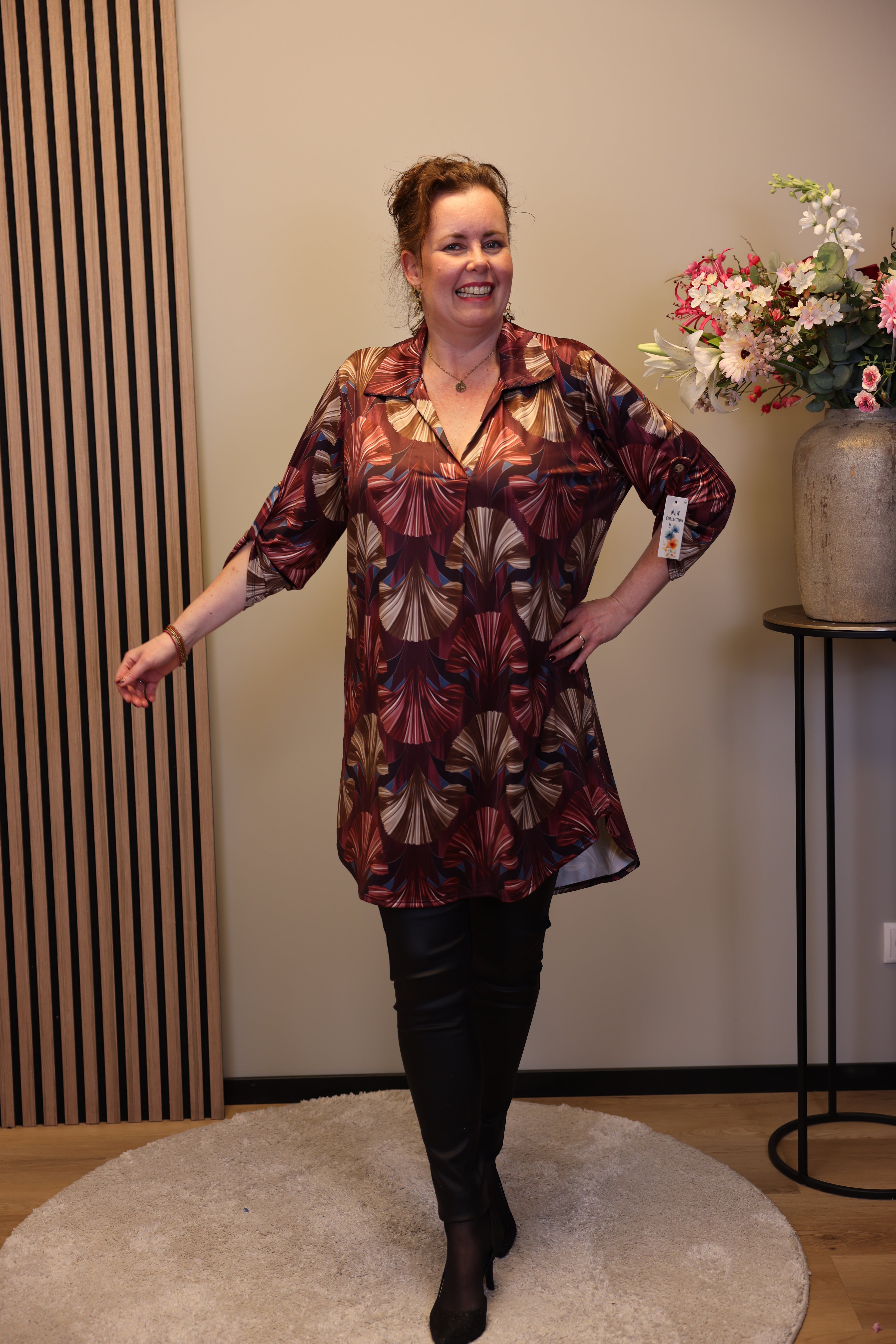 Josephine | Tuniek roze met kraagje 48 t/m 52