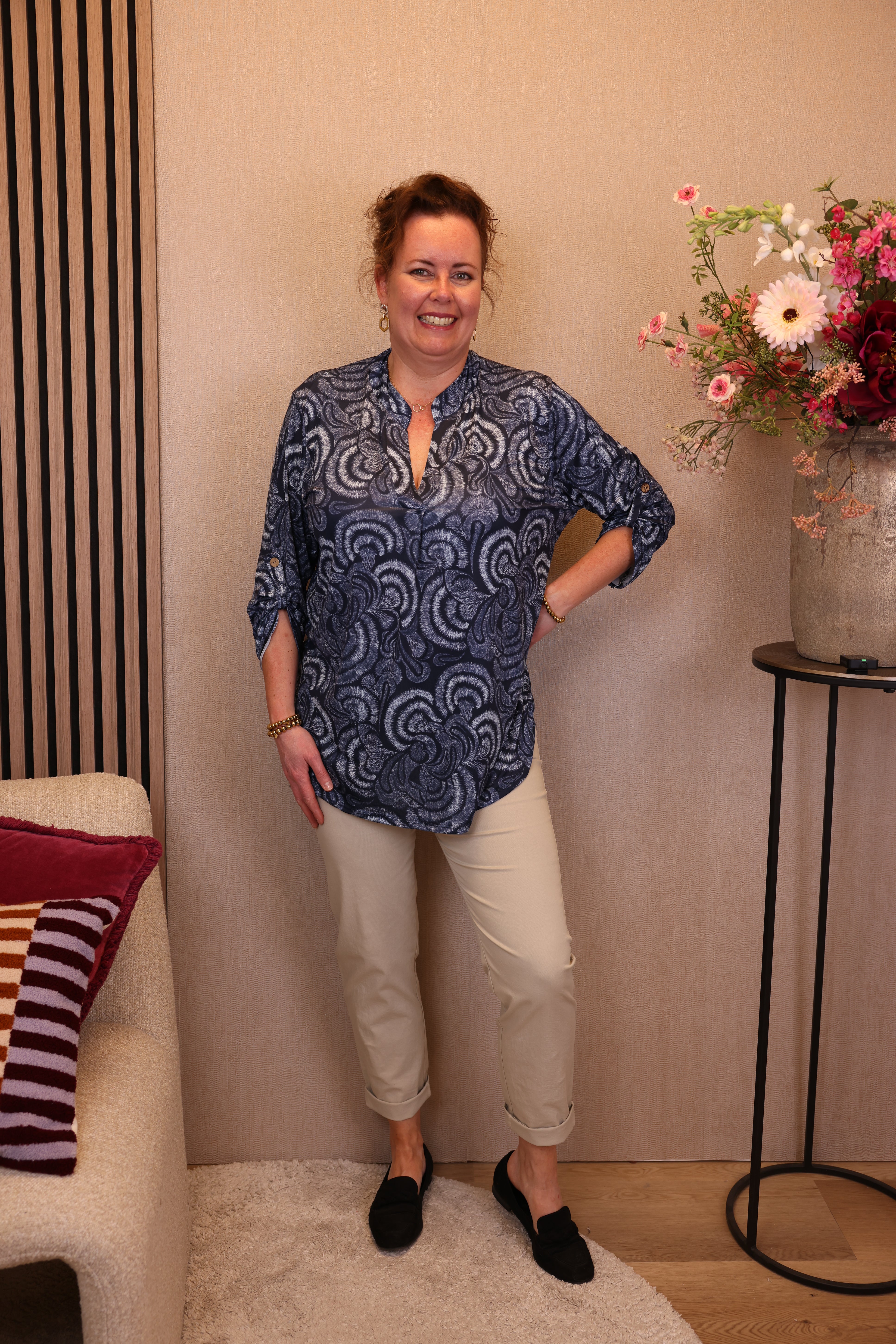 Lia | Blouse blauw