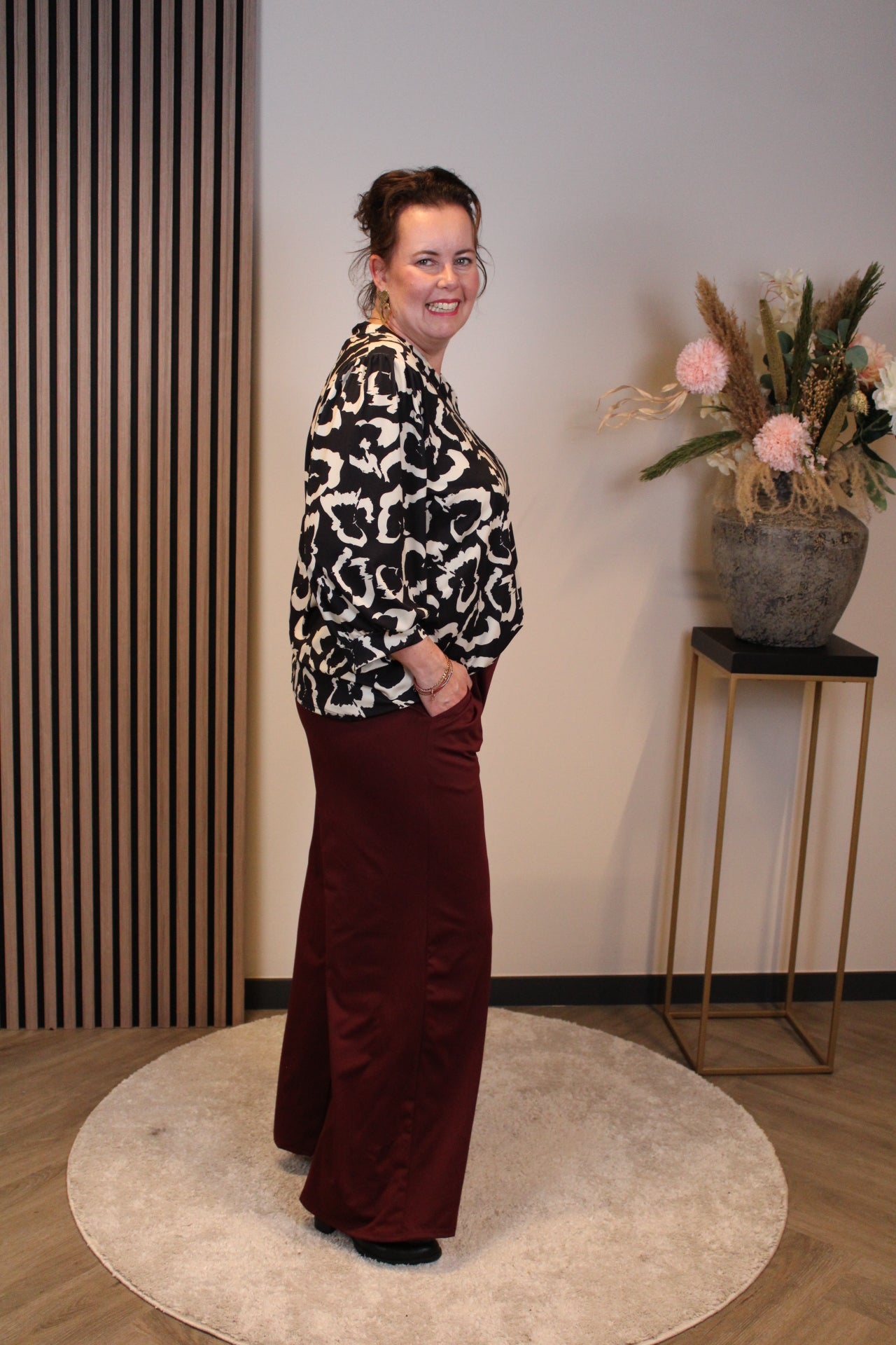 Kiki | Broek bordeaux 40 t/m 44 (lang model 167–178 cm)