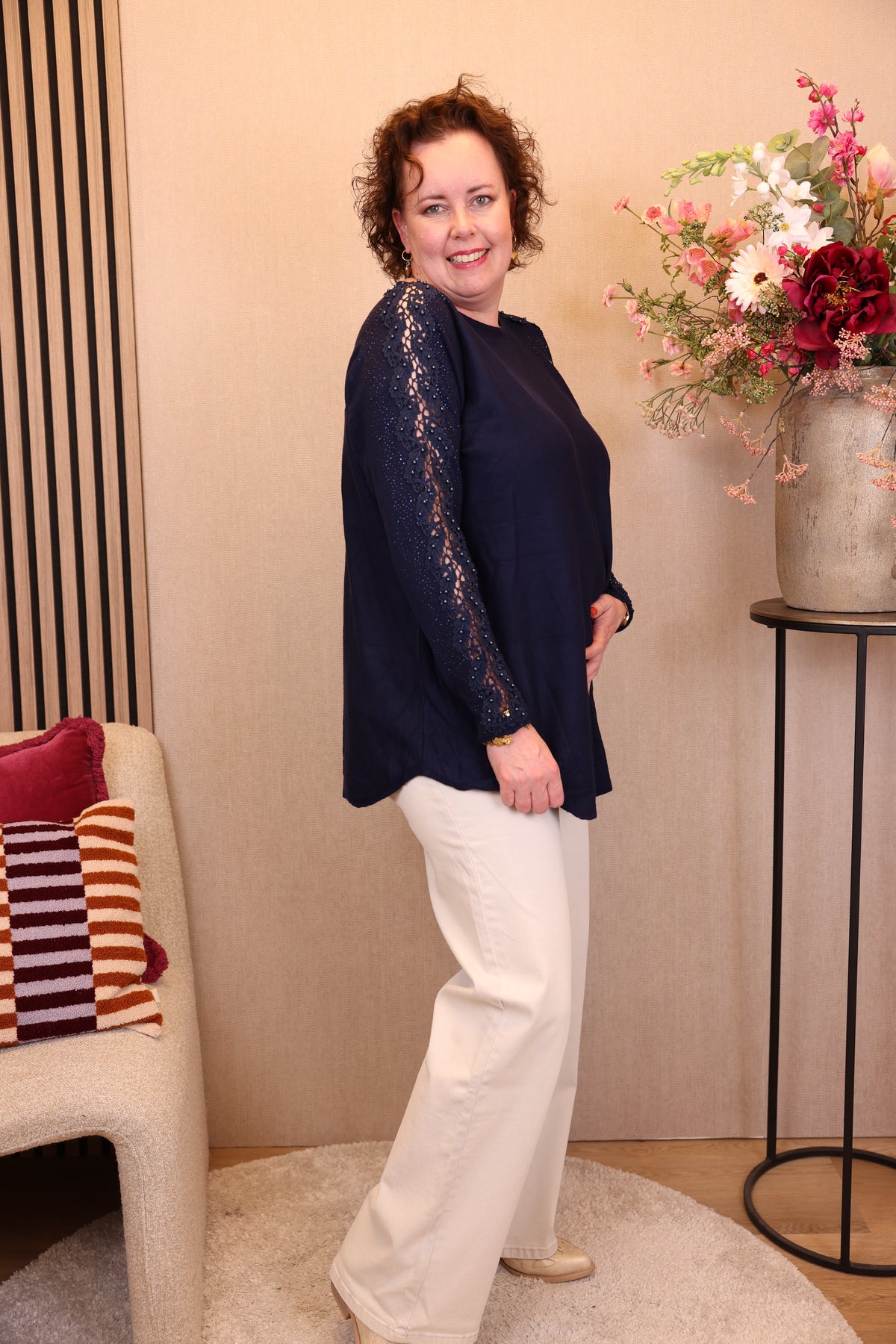 Perla | Trui navy