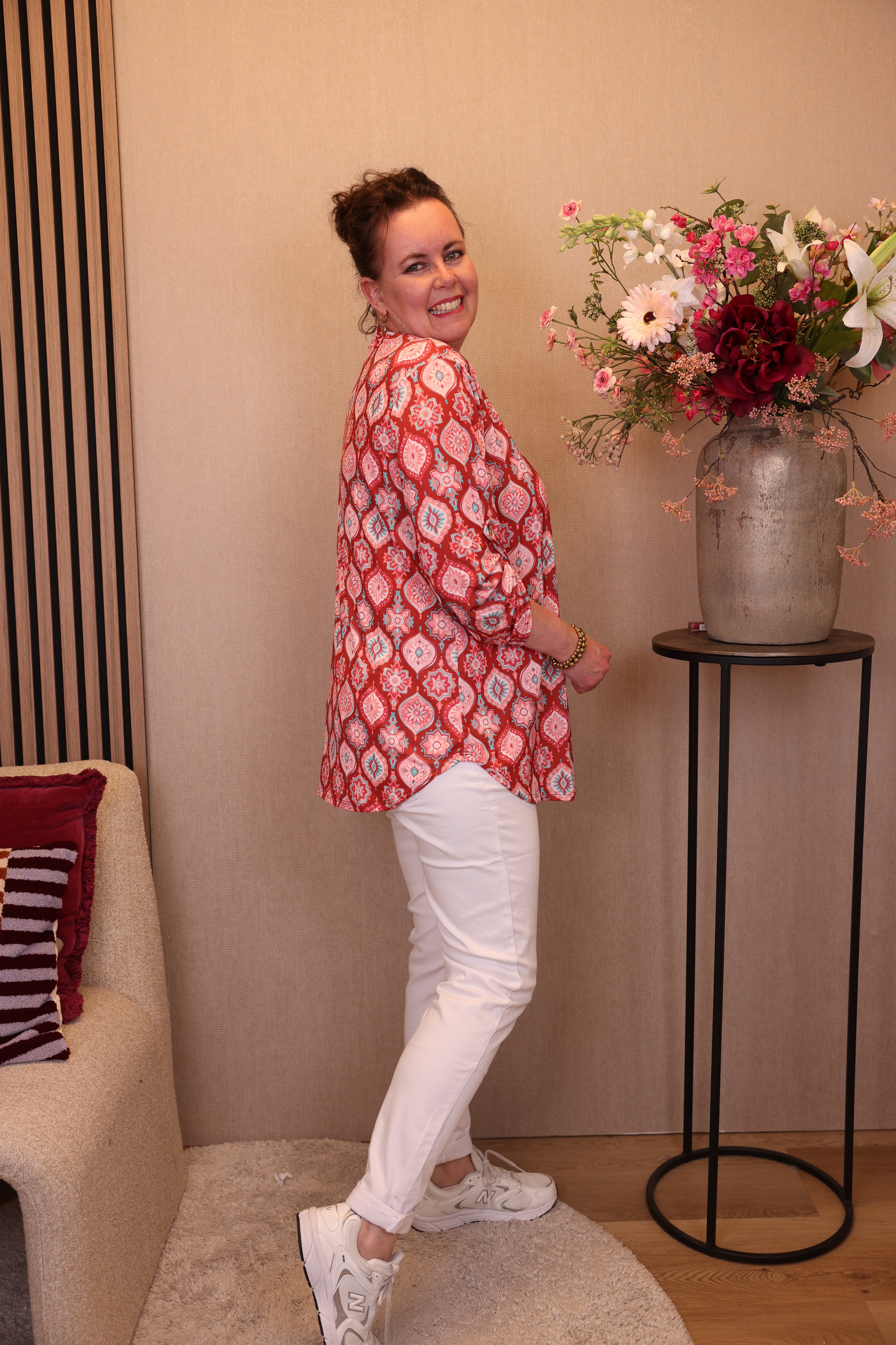 Ivonne | Blouse rood
