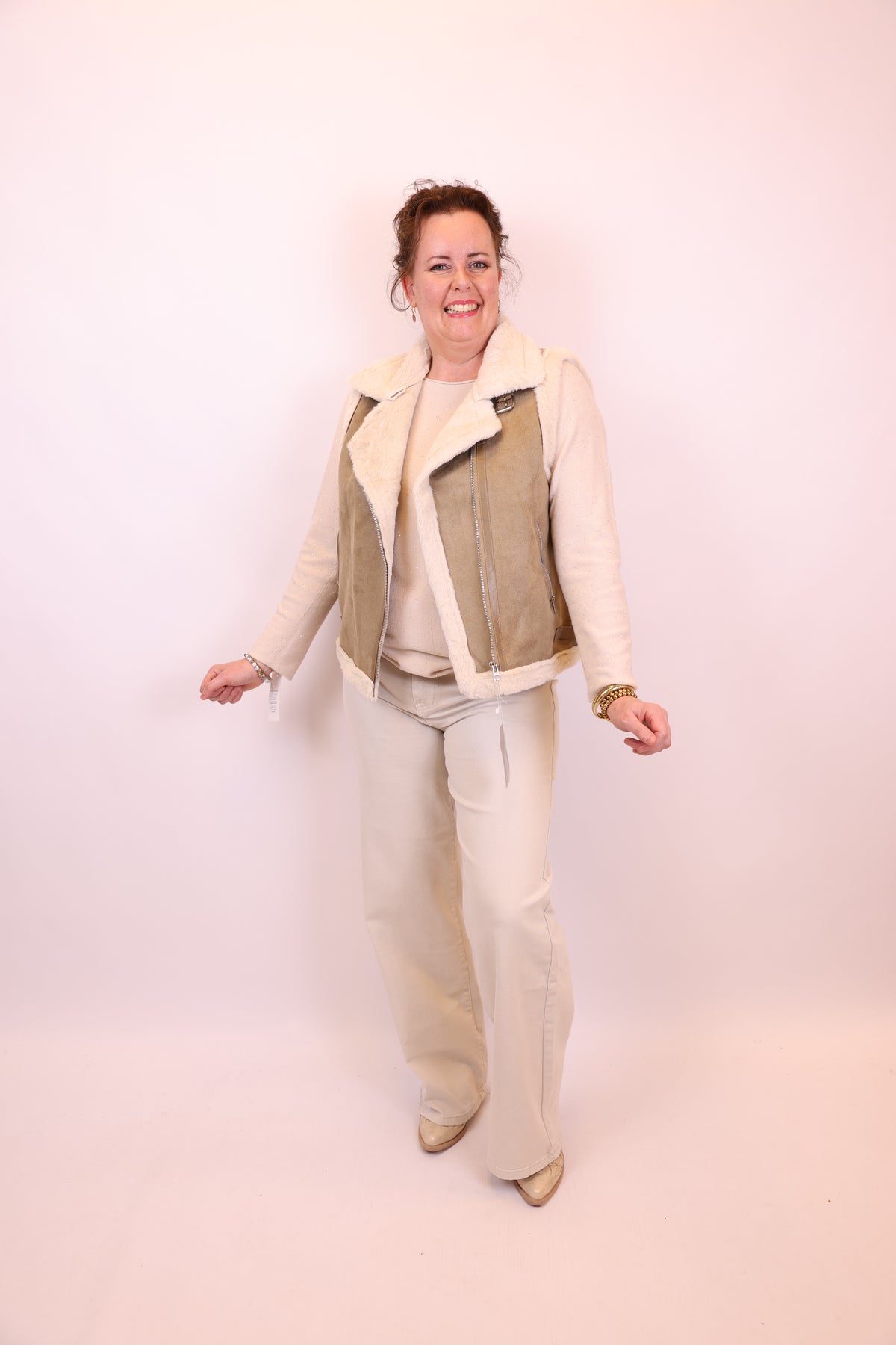 Bente | Gilet beige