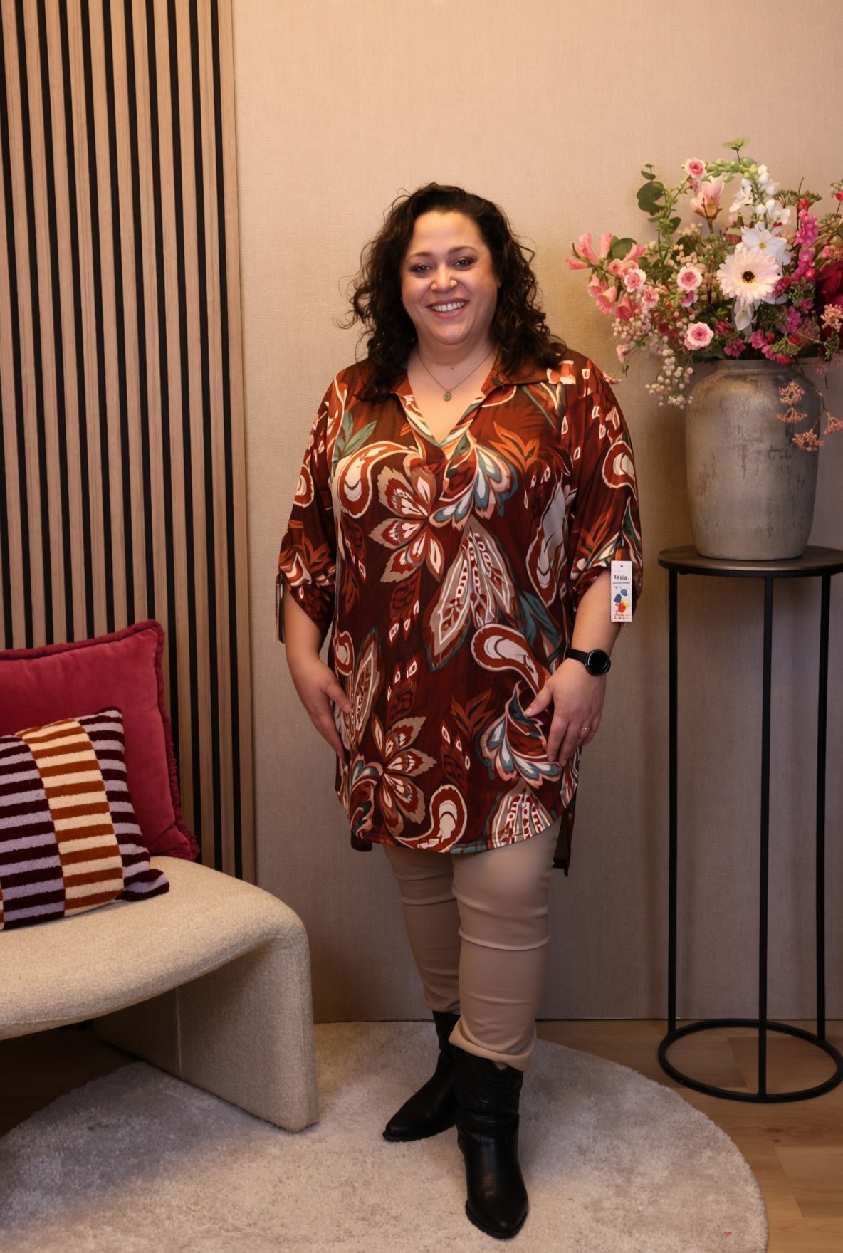 Floor | Tuniek roze met kraagje