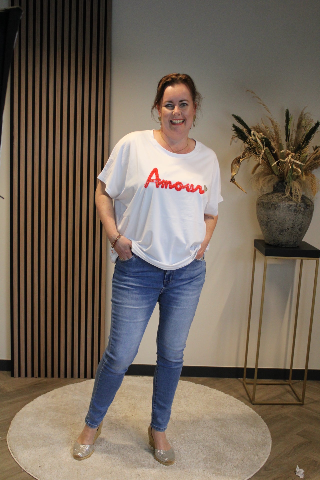 Amour | T-shirt rood 44 t/m 48