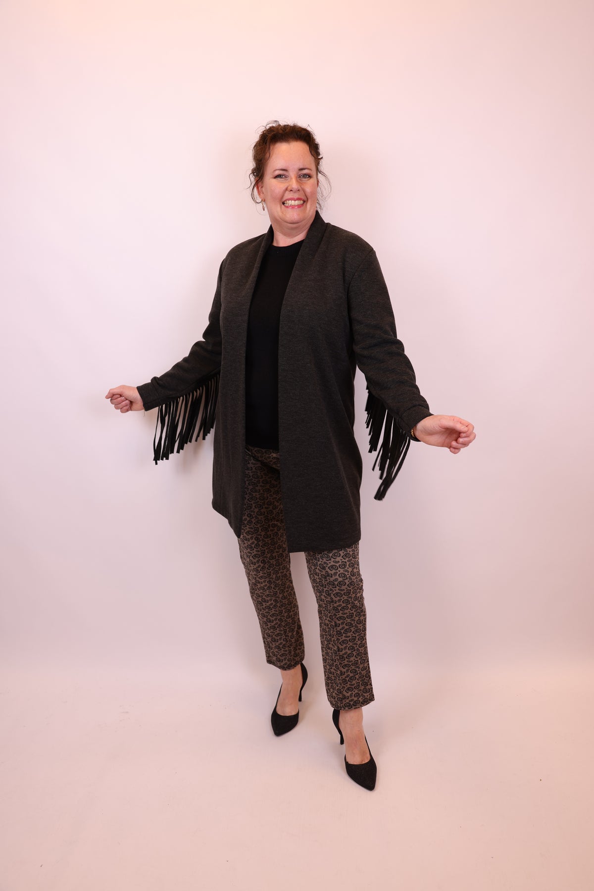 Evi | Vest grijs
