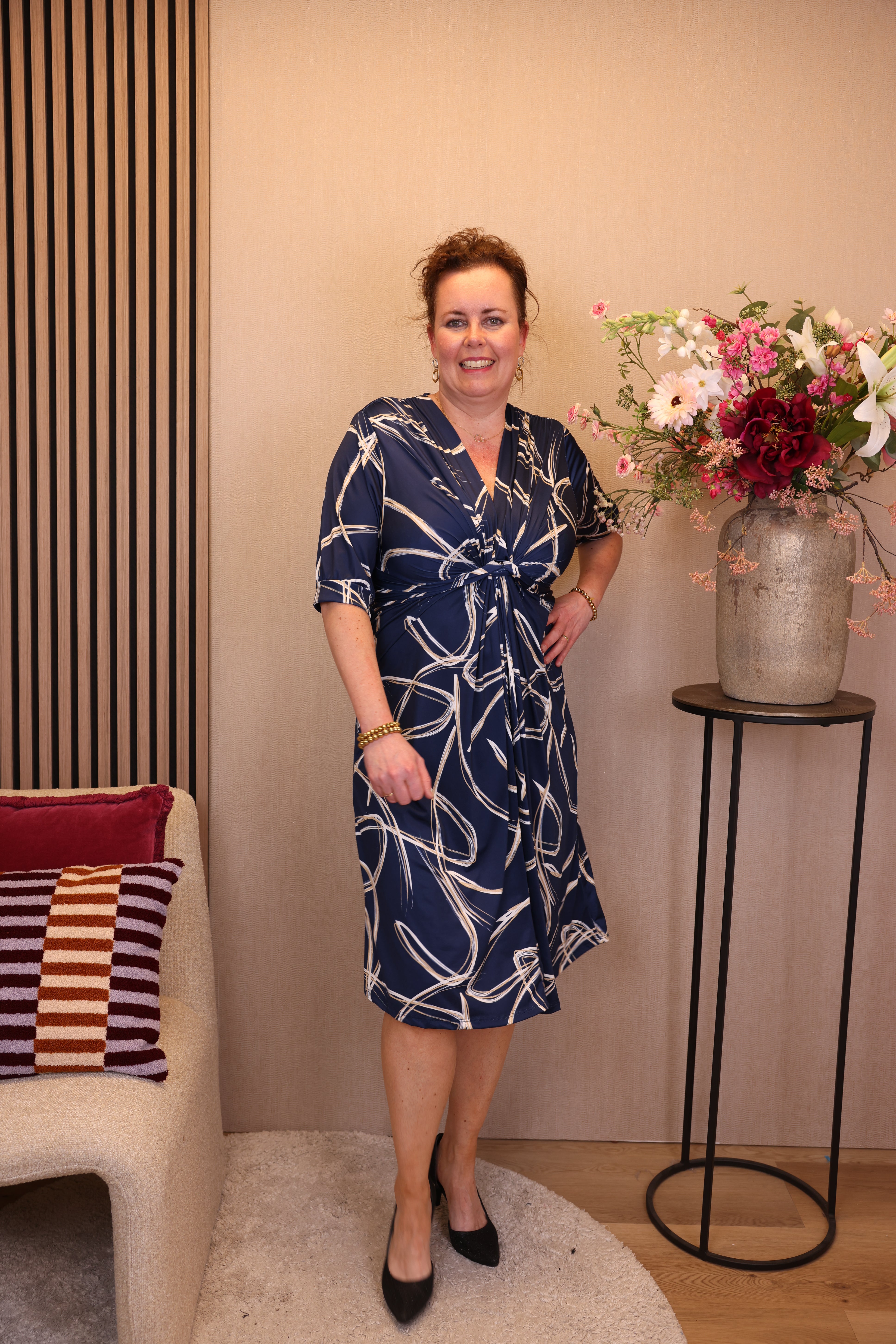 Monique | Jurk blauw