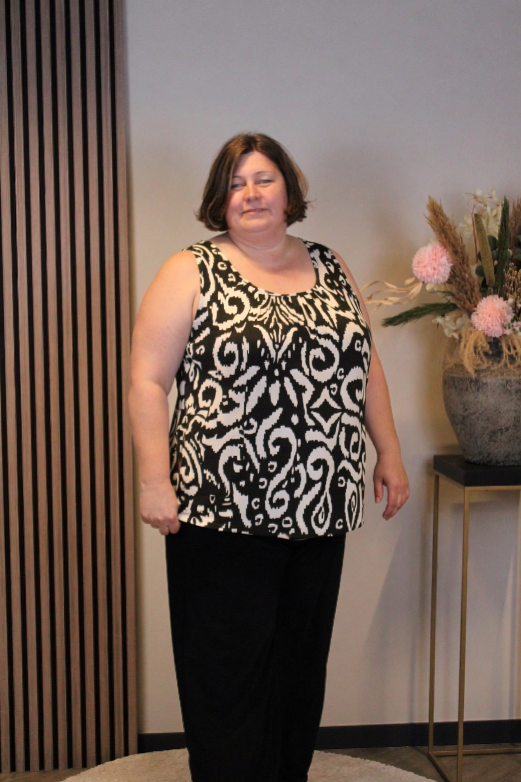 Ivonne | Ballon top zwart