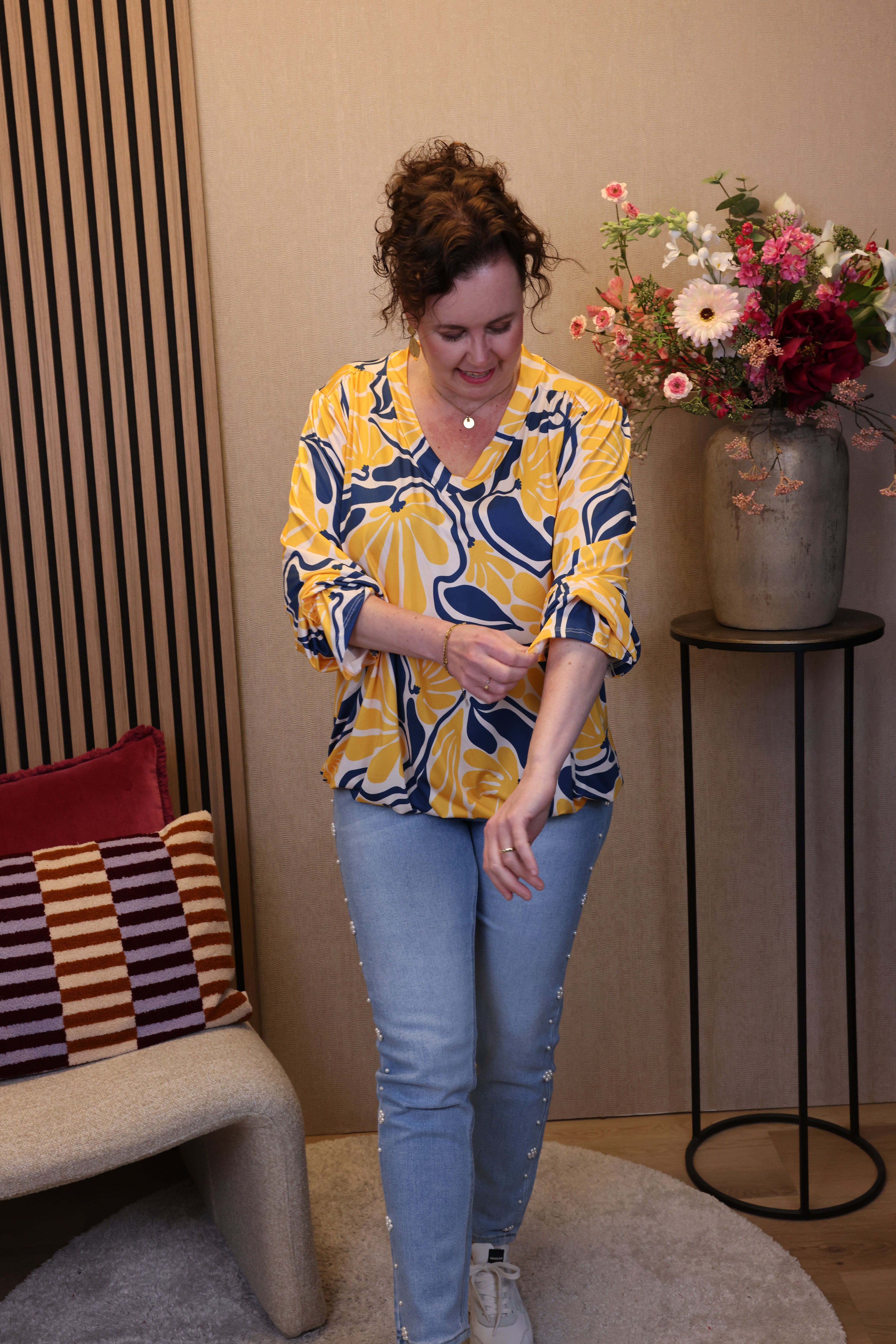 Jenna | Ballon top geel