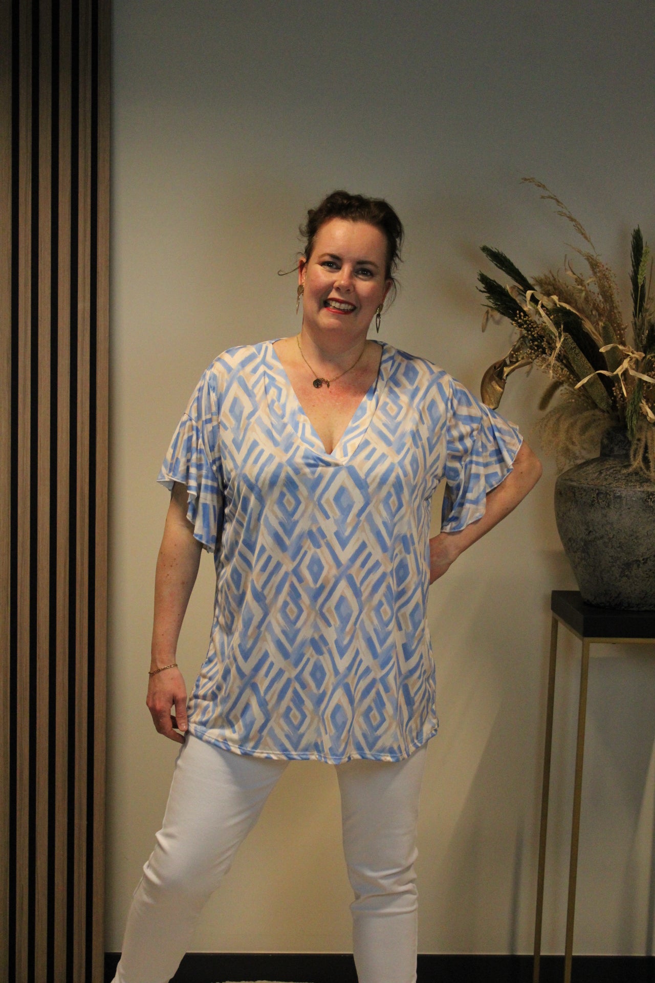 Ruby | Blouse korte mouw 40 t/m 48