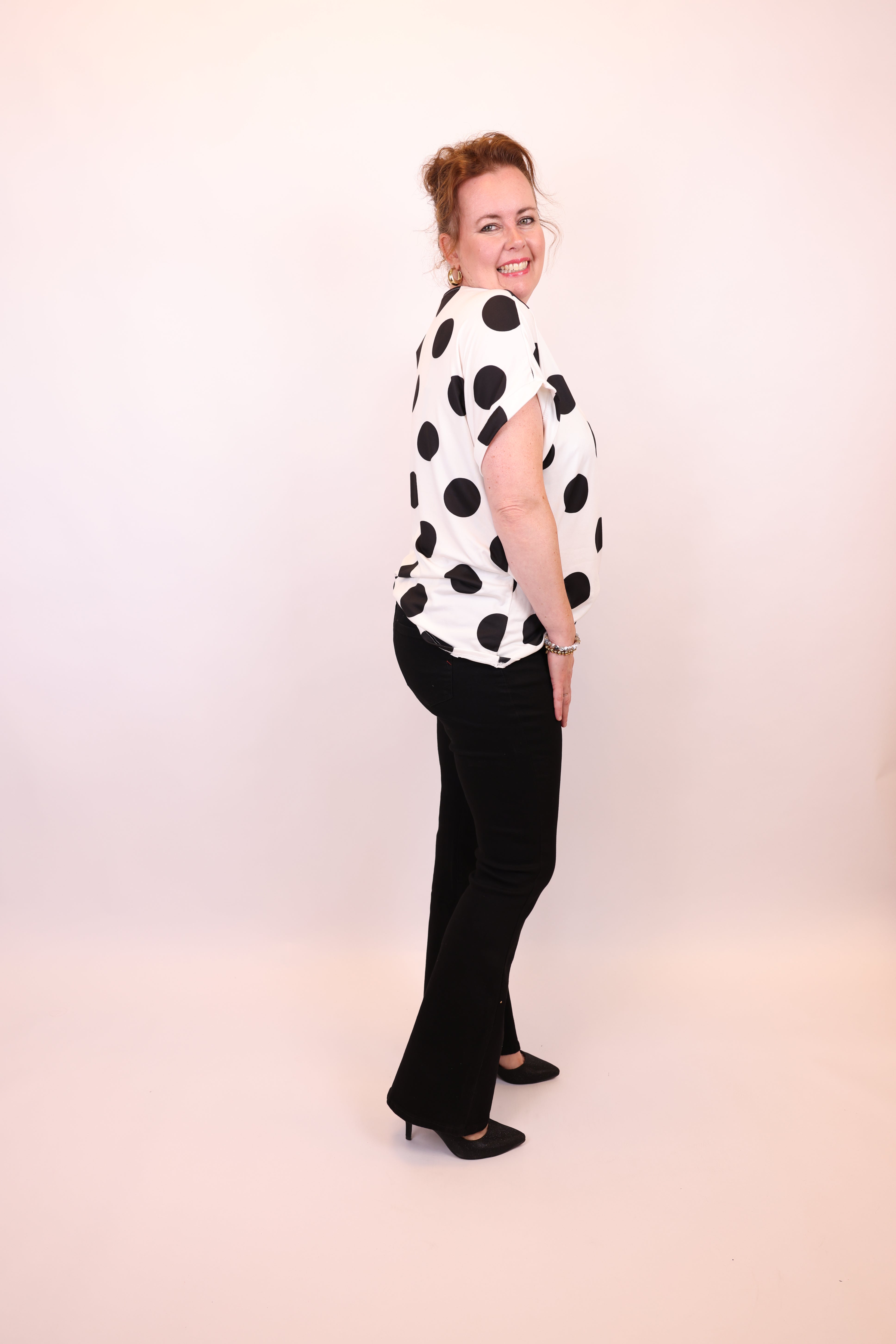 Judy zwart | Flared Jeans 38 - 48