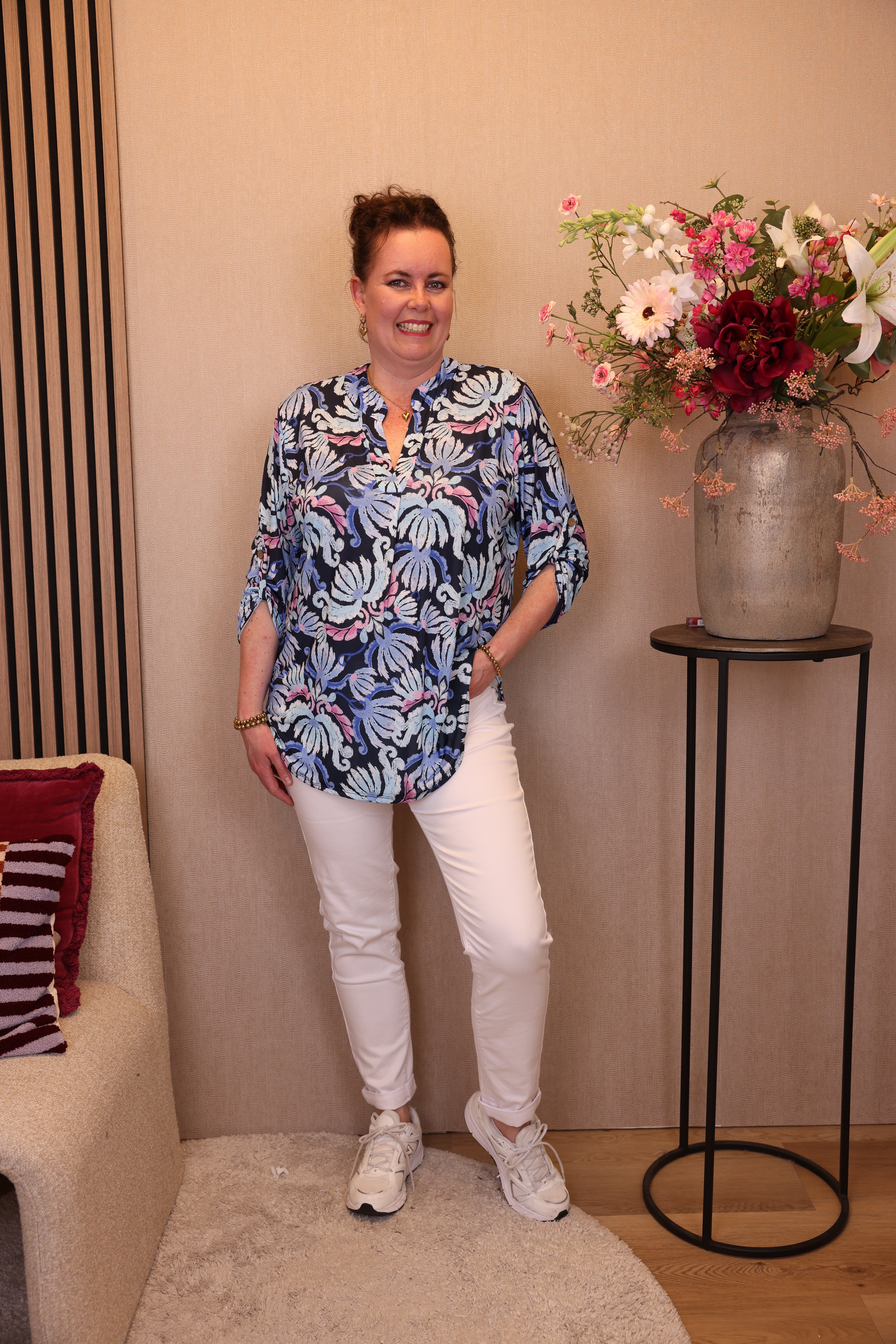 Nina | Blouse blauw