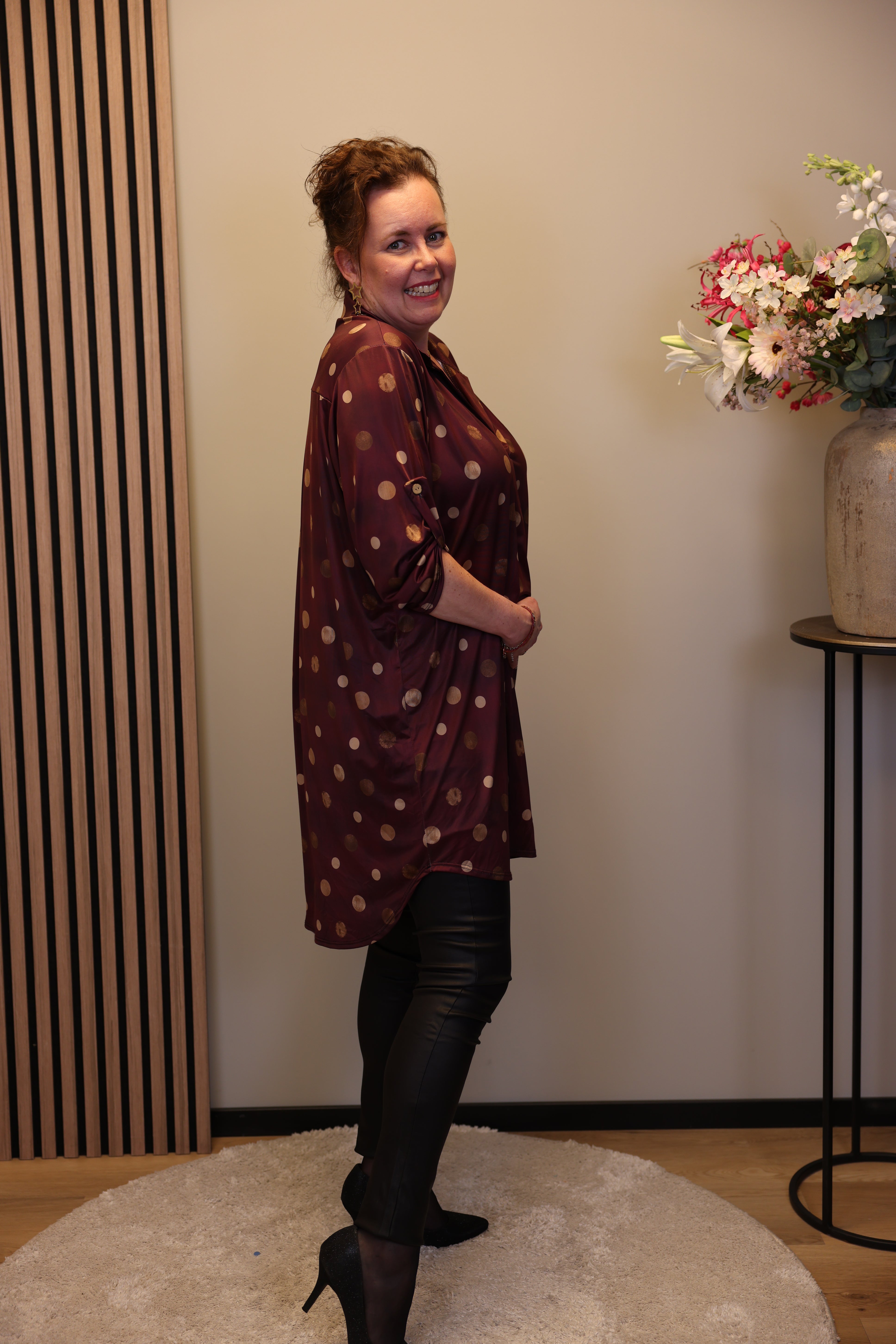 Senna | tuniek roze met kraagje 38 t/m 48