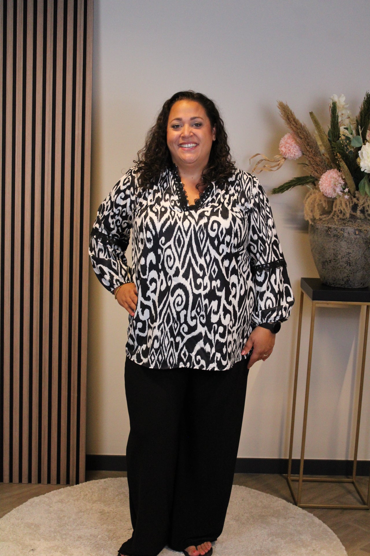 Tara | Blouse zwart