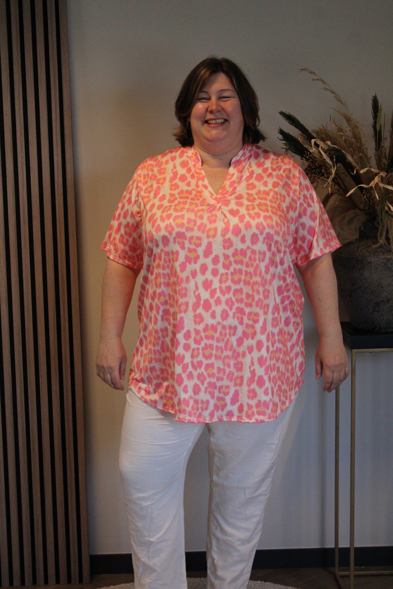 Lois | Blouse korte mouw 52 t/m 58