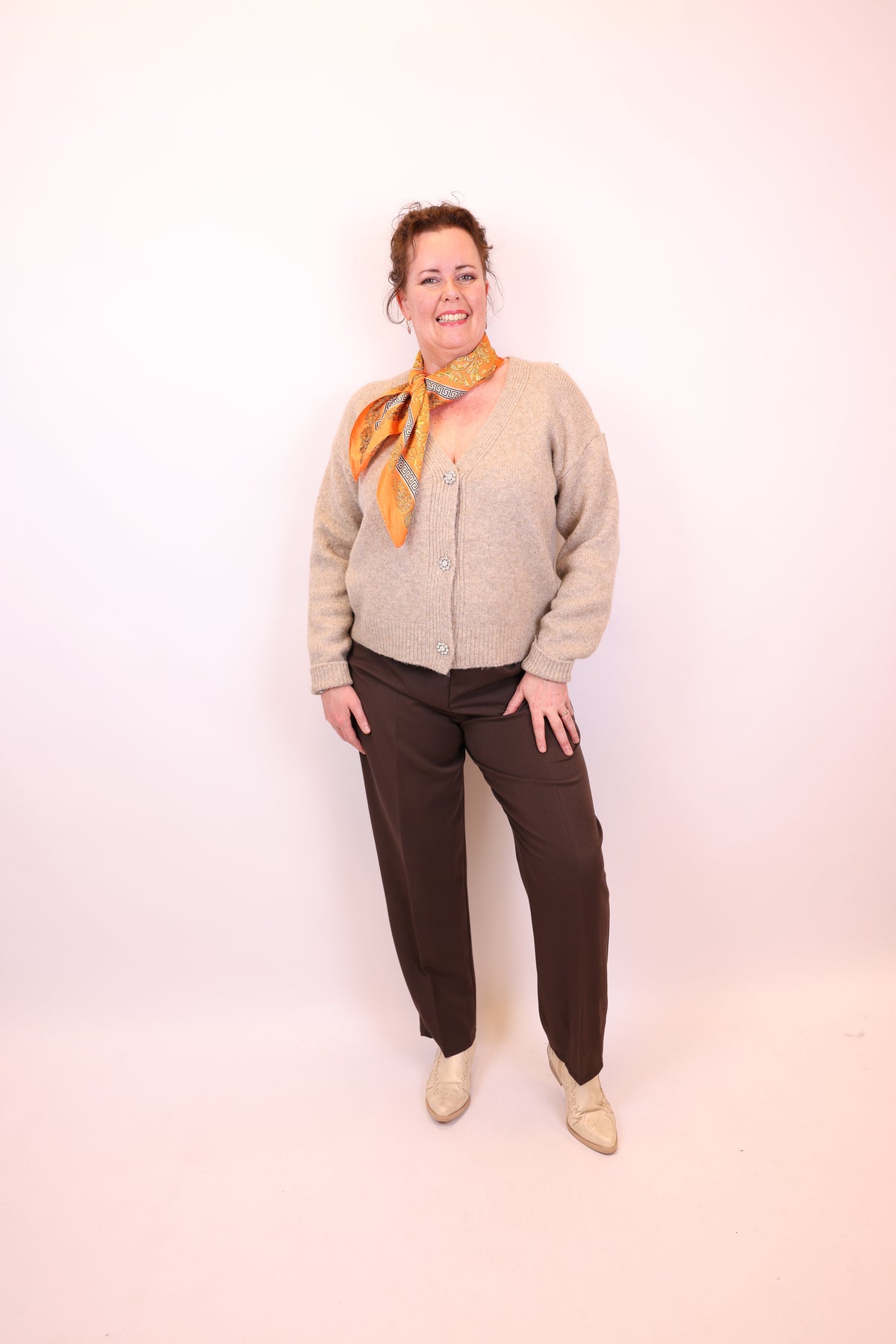 Yara | Vest taupe