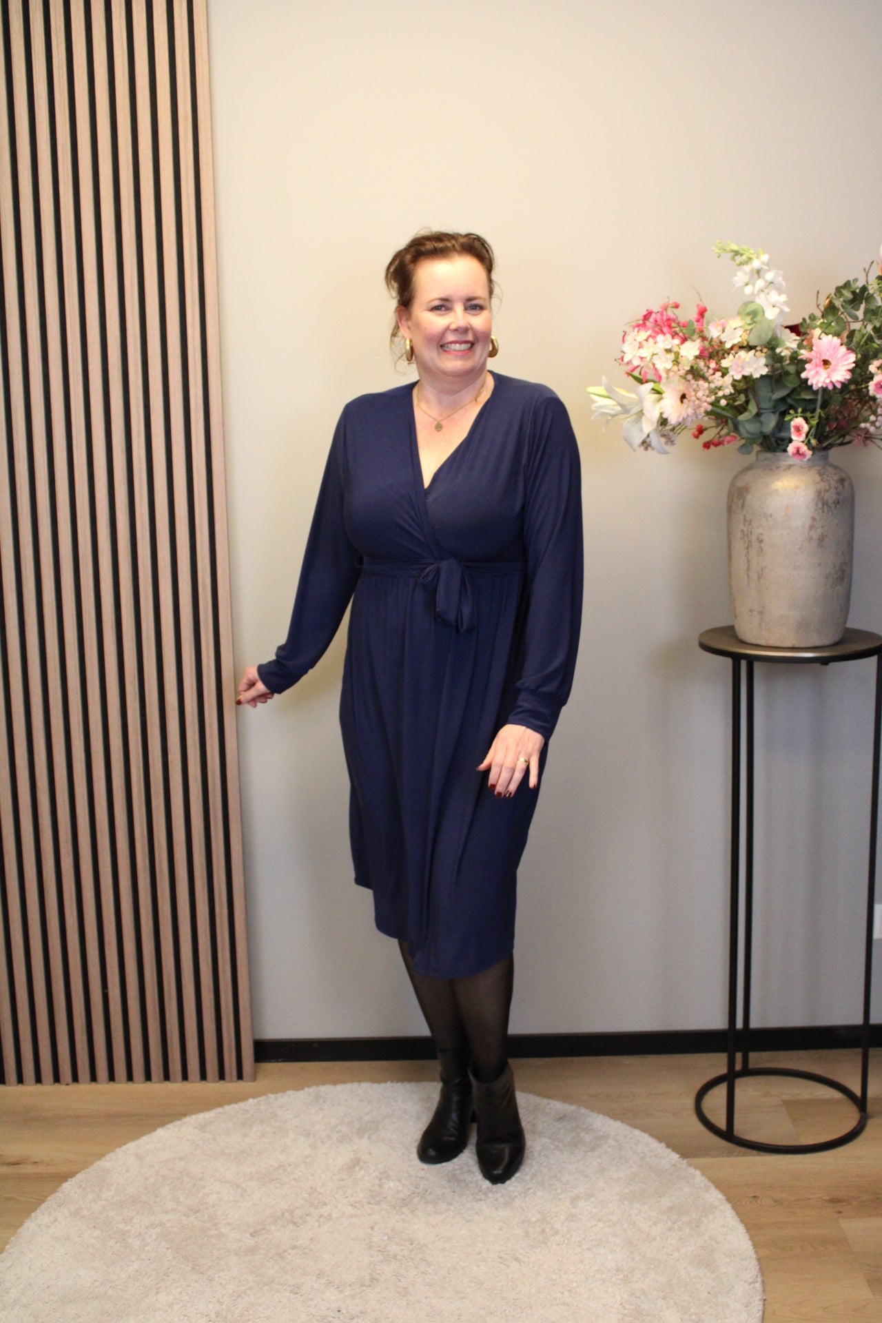 Ronja | Jurk blauw kort 38 t/m 44