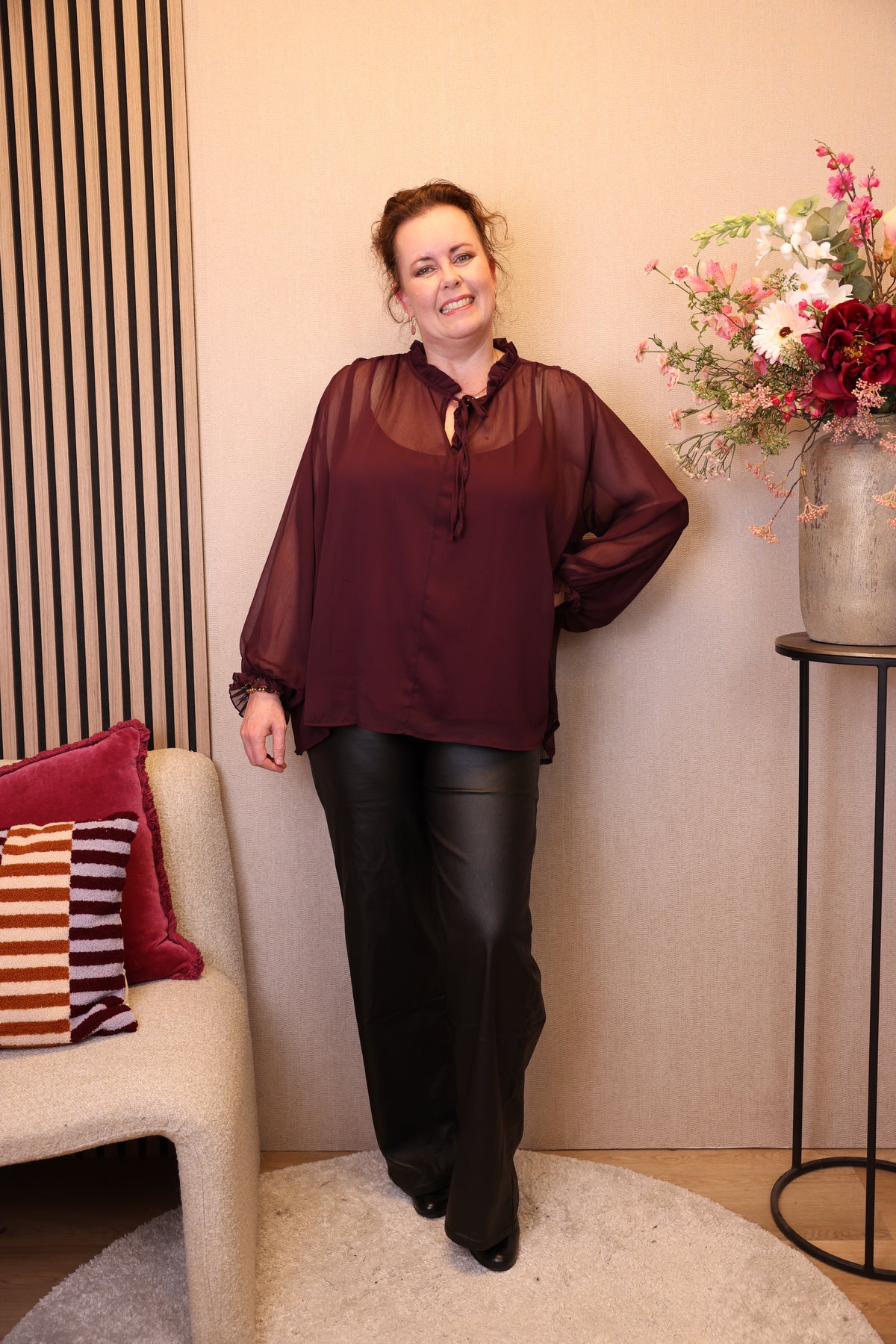 Liza | Blouse paars 42 - 50