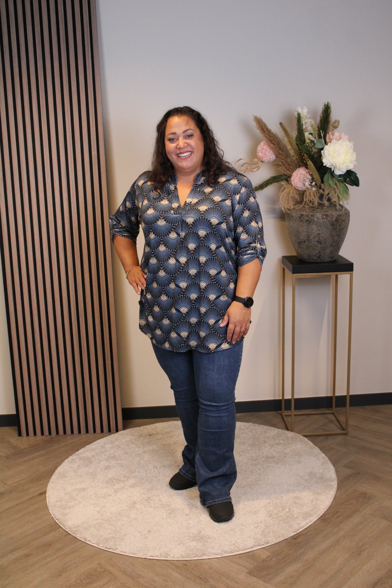 Dora | Blouse blauw
