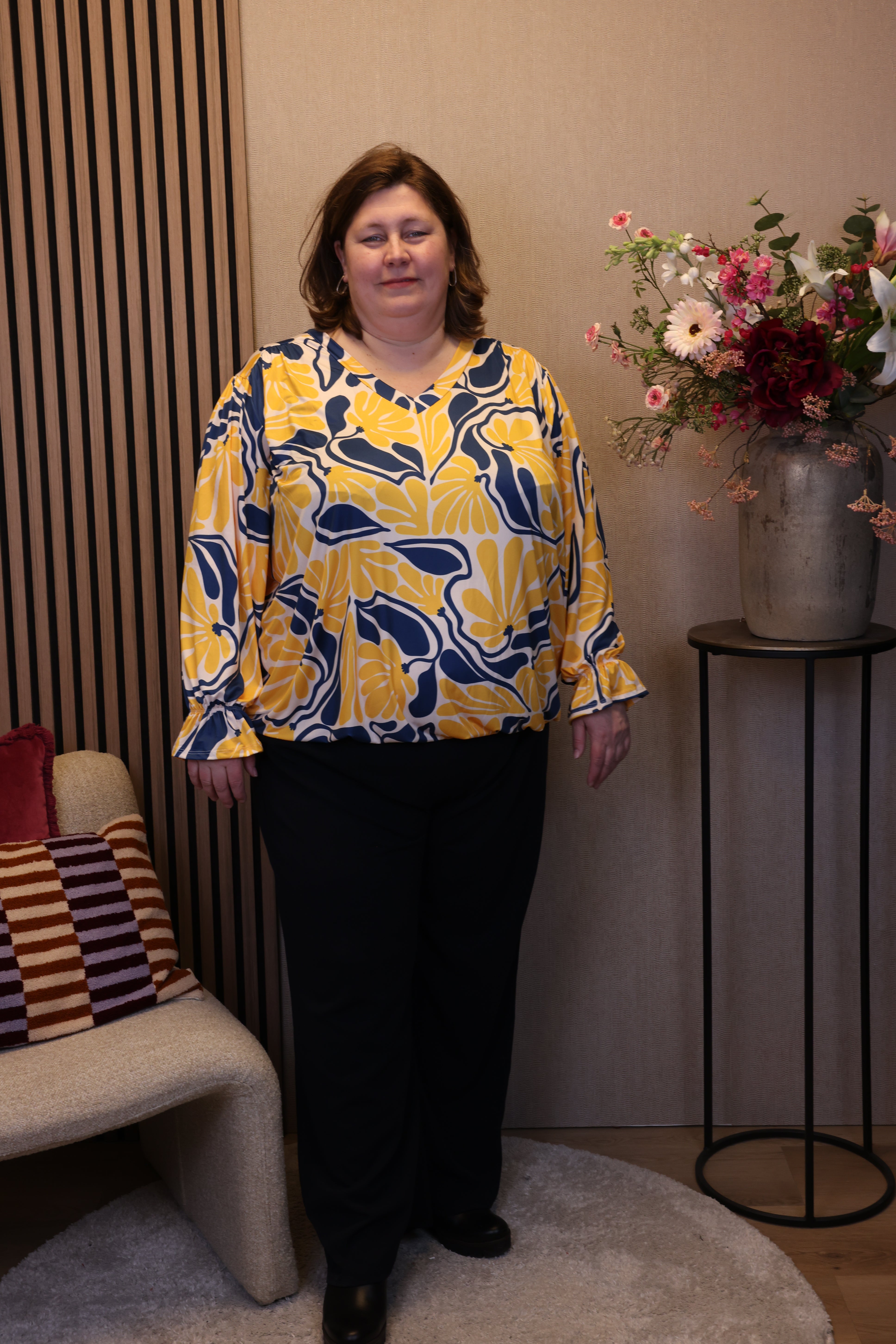 Jenna | Ballon top geel