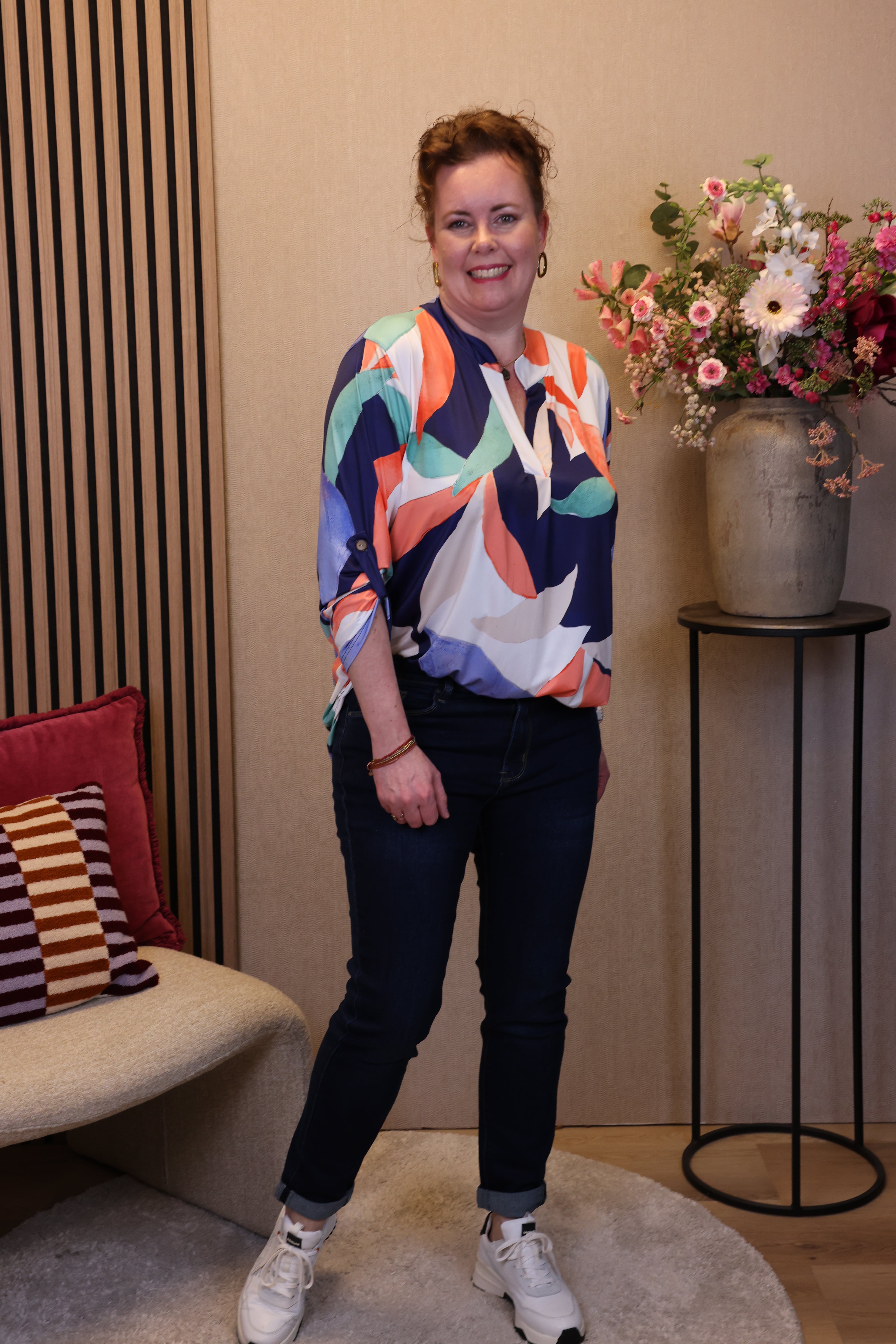 Nina | Blouse blauw