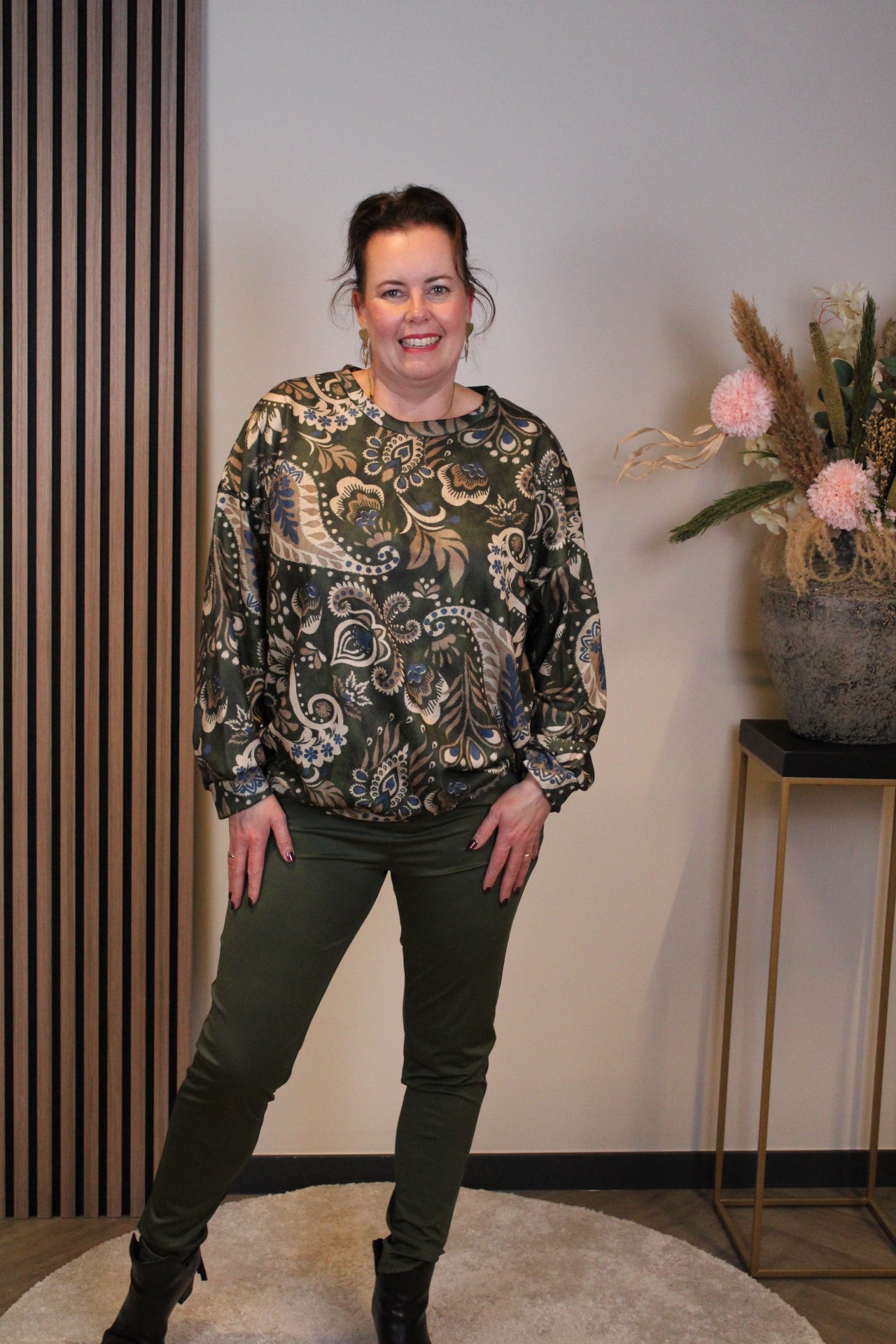 Cato | trui groen 46 t/m 50