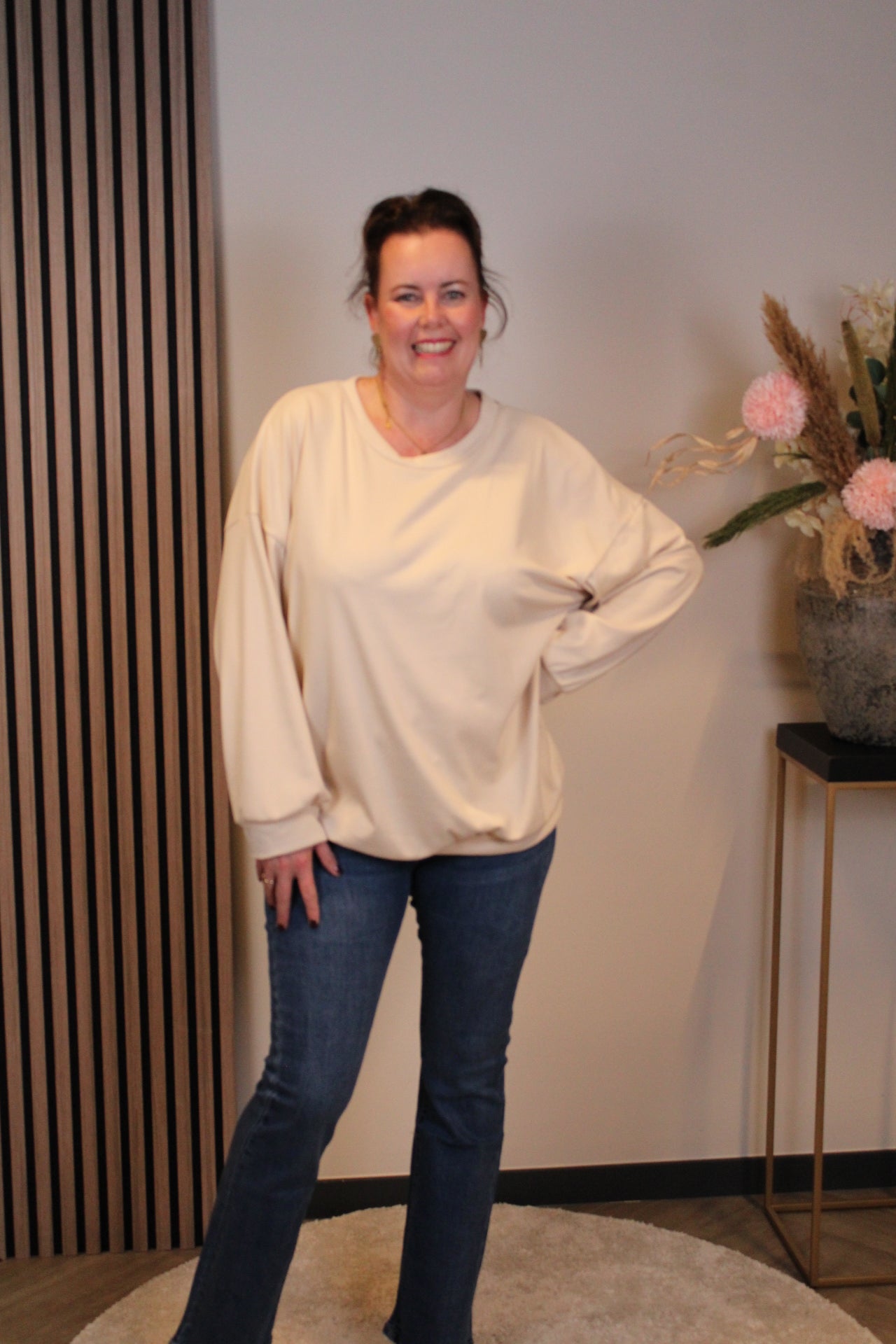 Nova | Zachte trui beige 40 t/m 44