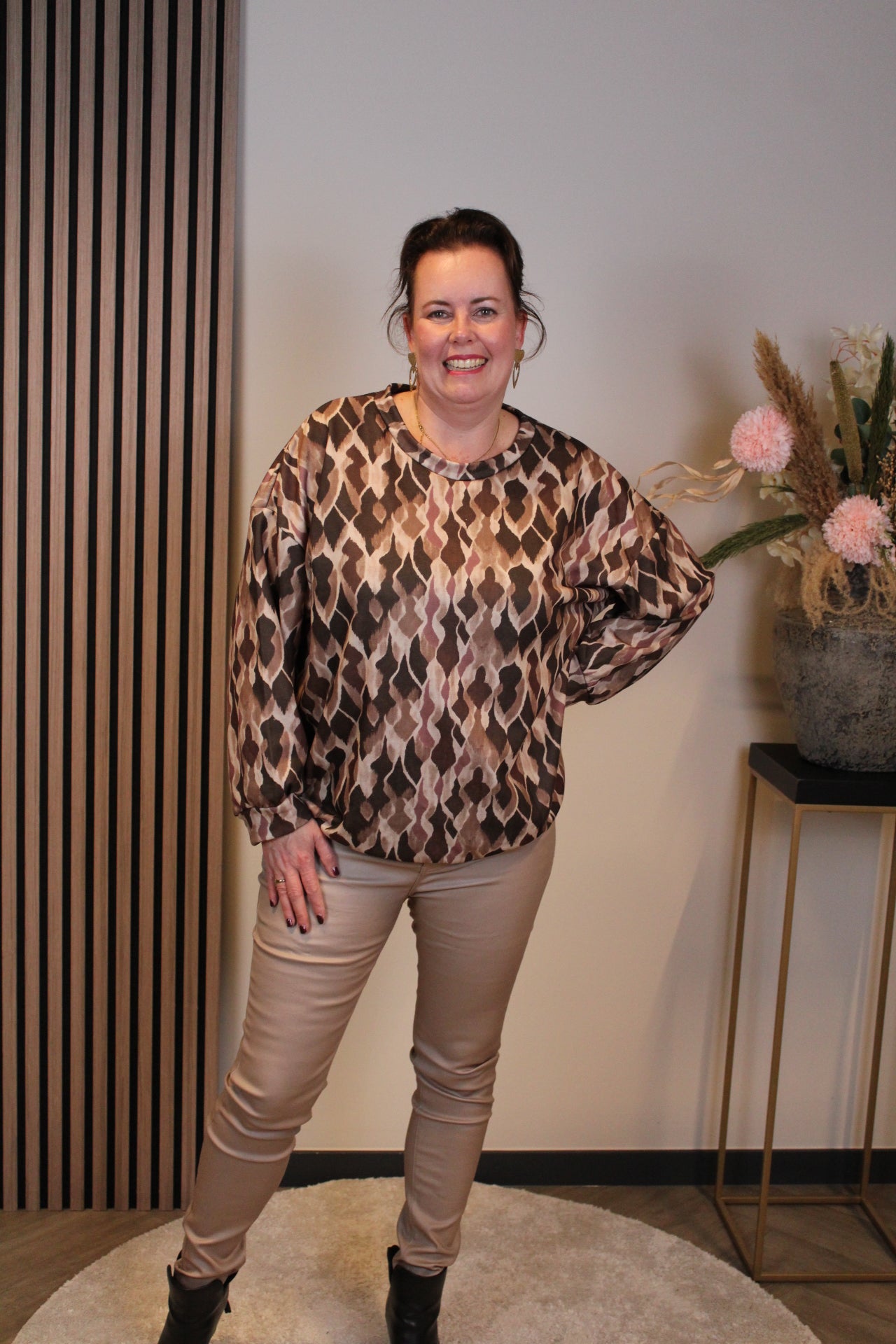 Lieke | trui bruin 40 t/m 44