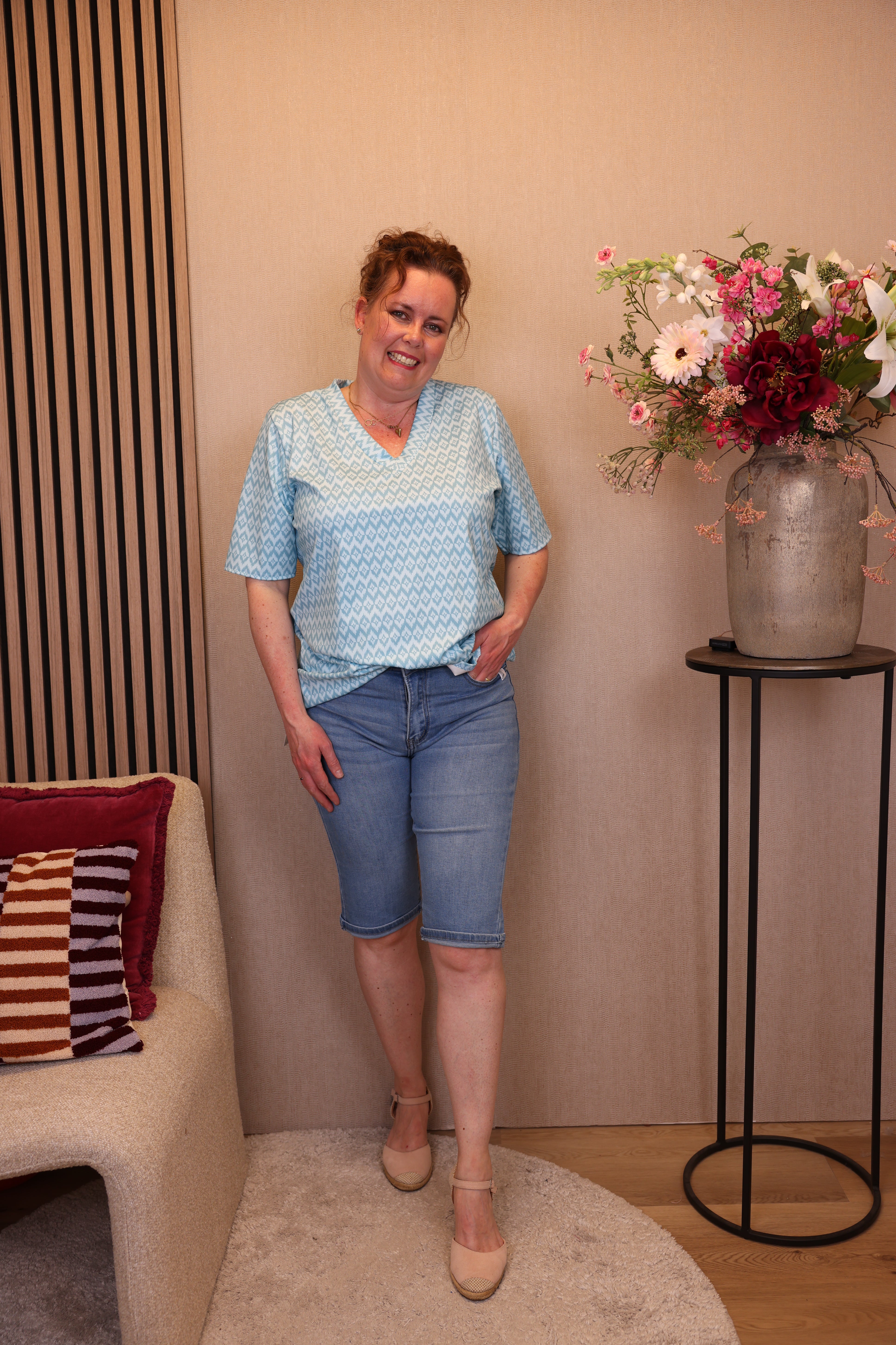 Bibi | Jeans kort blauw 38 - 48