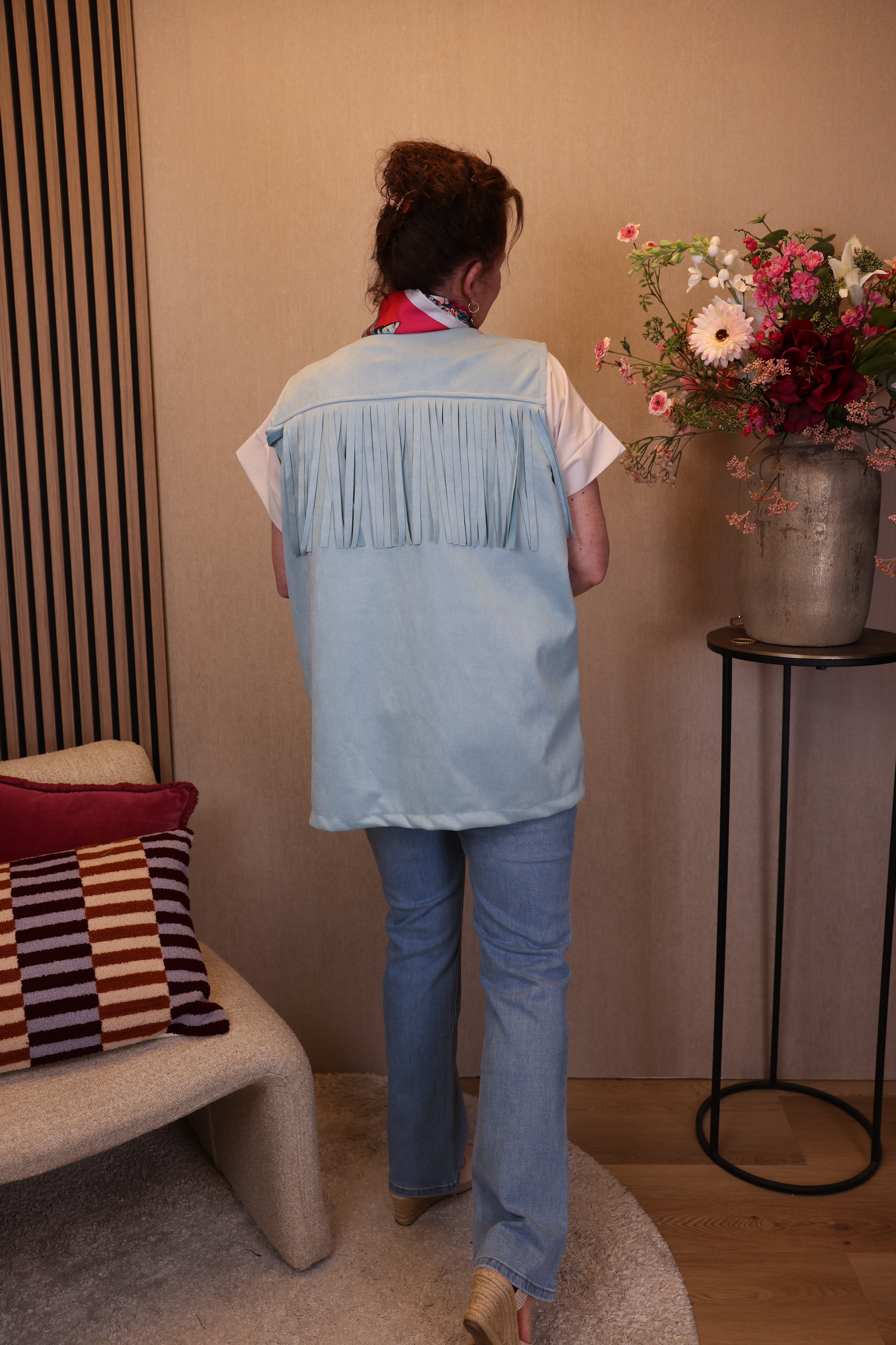 Franja | Gilet blauw