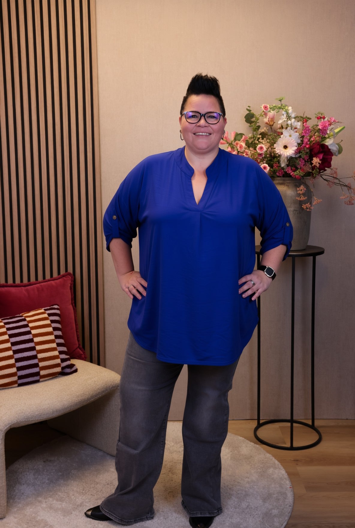 Mara | Blouse kobalt