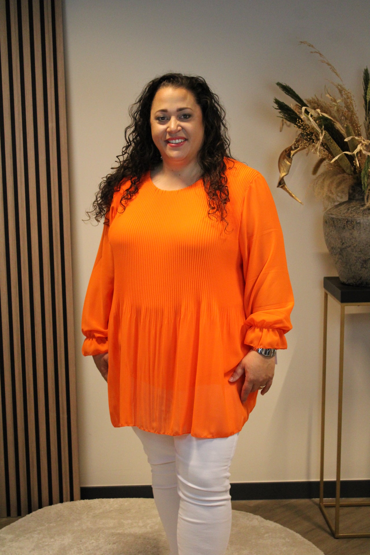 Mabel | Blouse Oranje 44 t/m 52