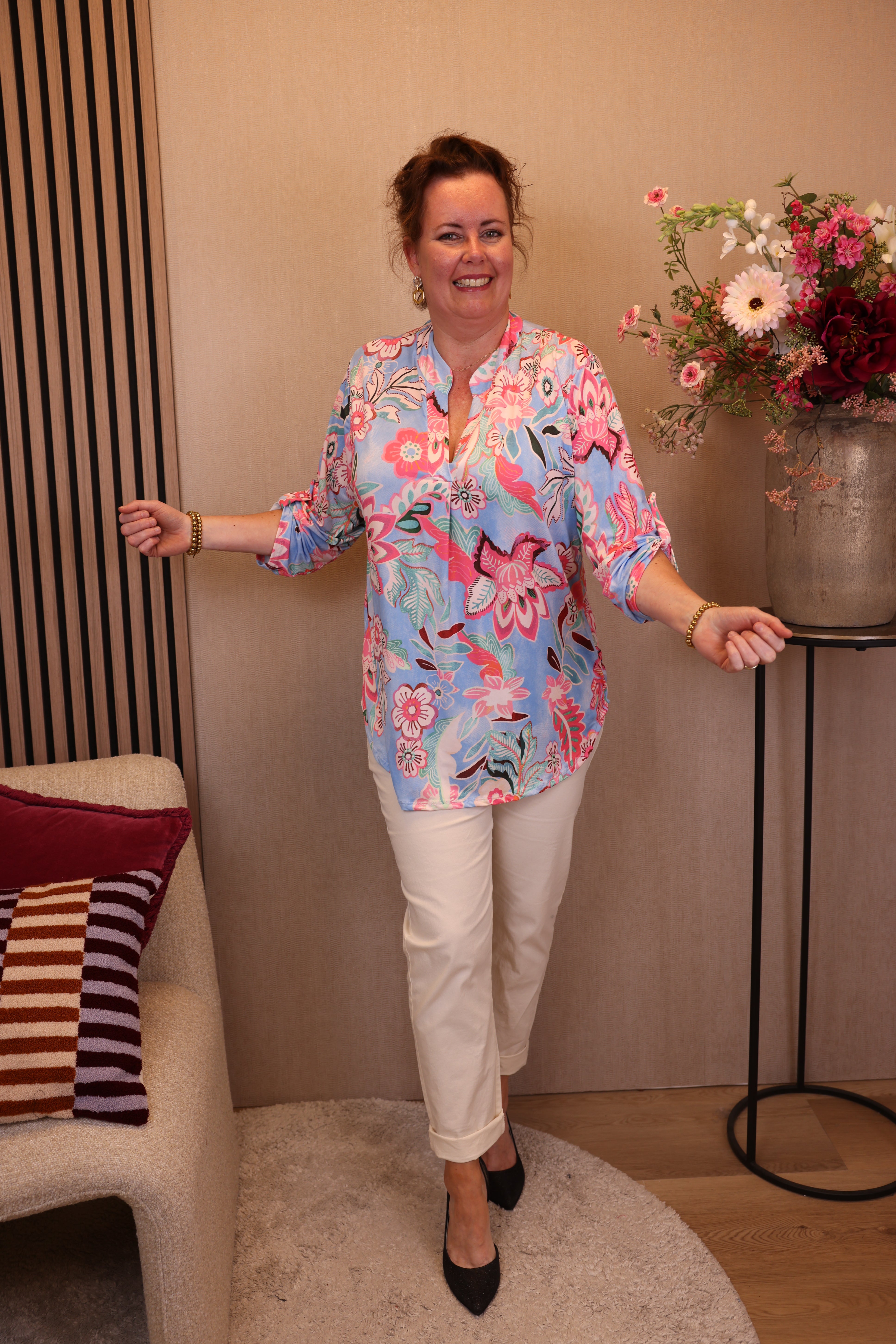 Nickie | Blouse aqua