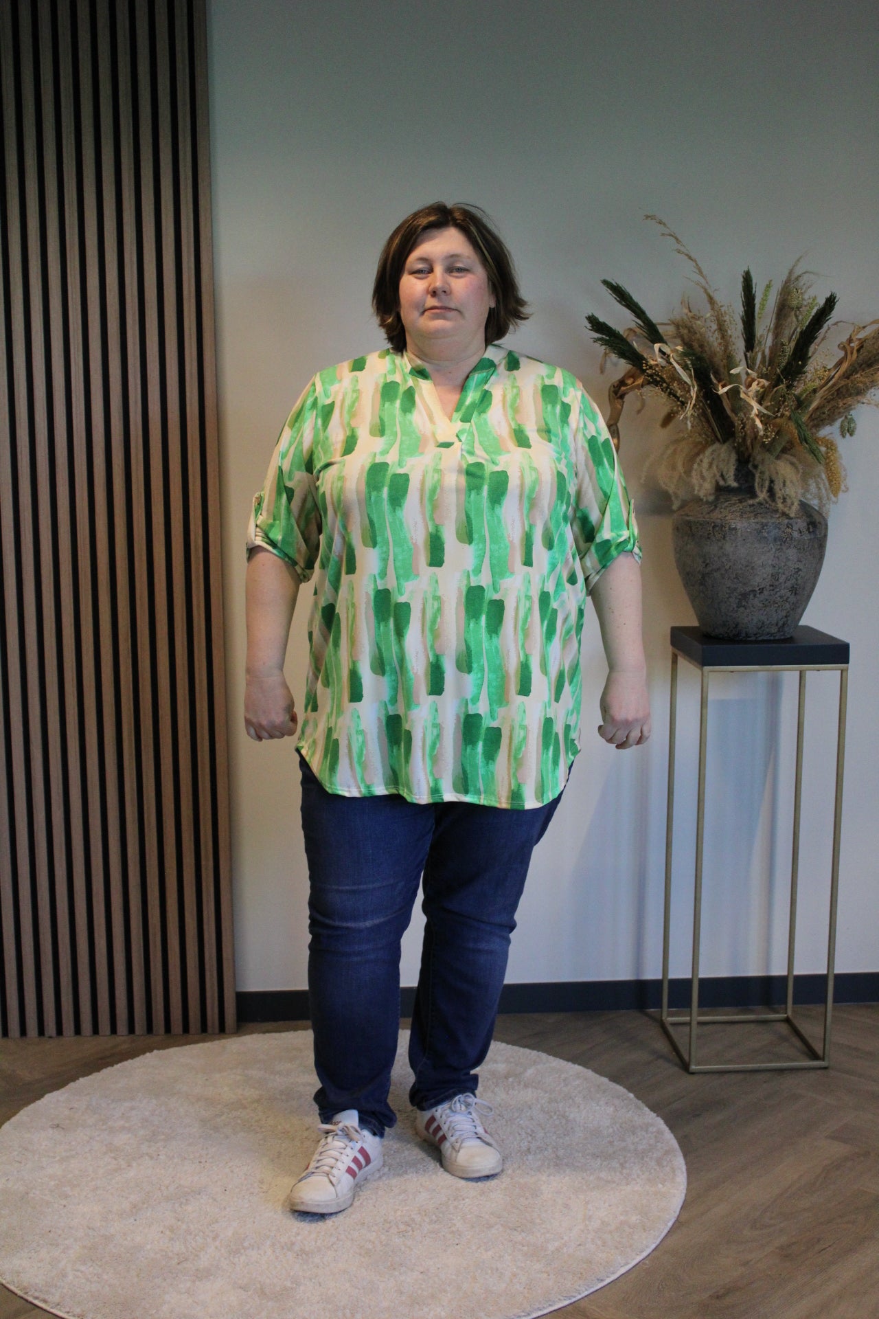 Madelief | Blouse groen 52 t/m 58