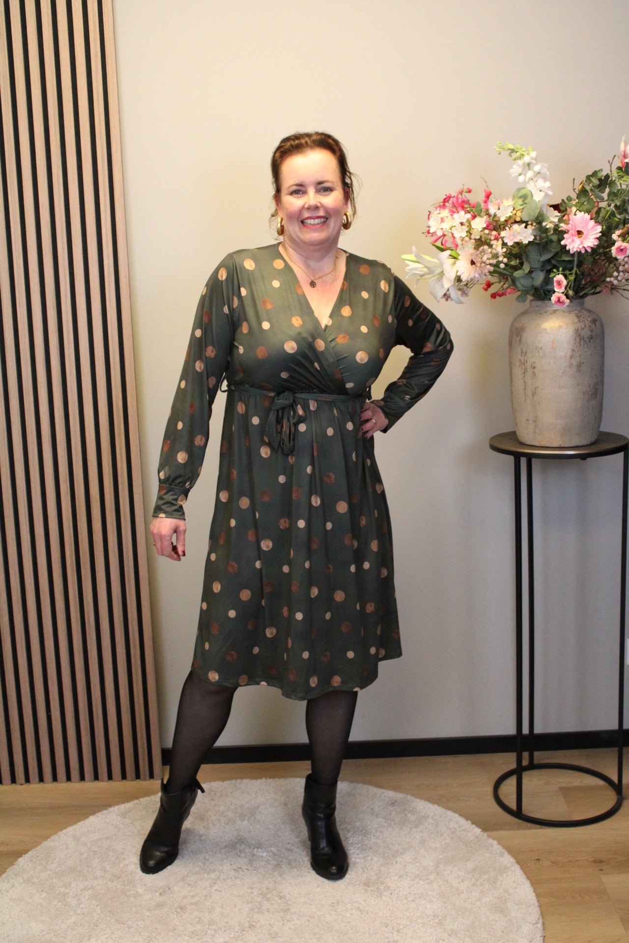 Tess | Jurk groen kort 38 t/m 44