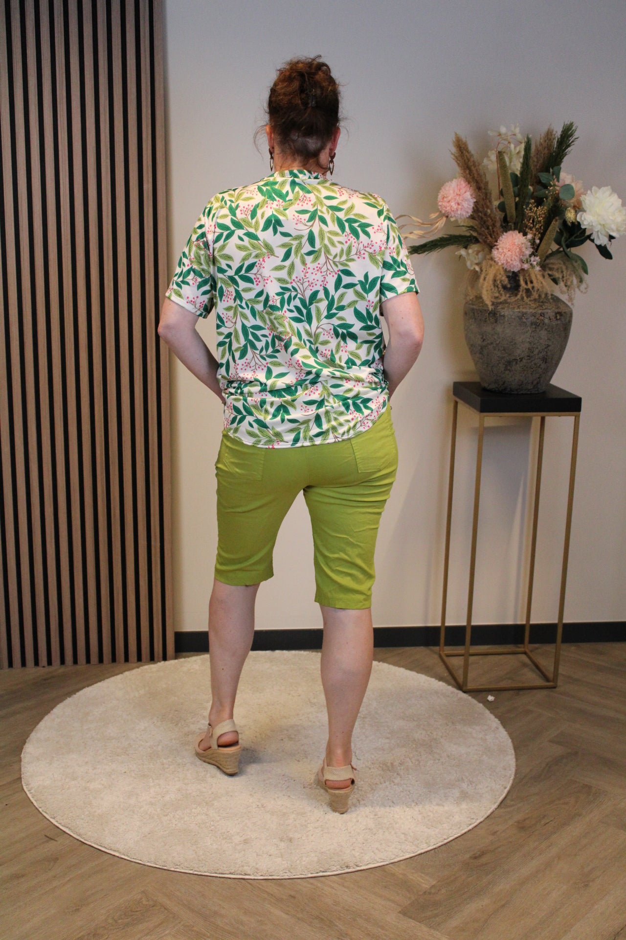 Indy | Broek kort groen 38 t/m 48