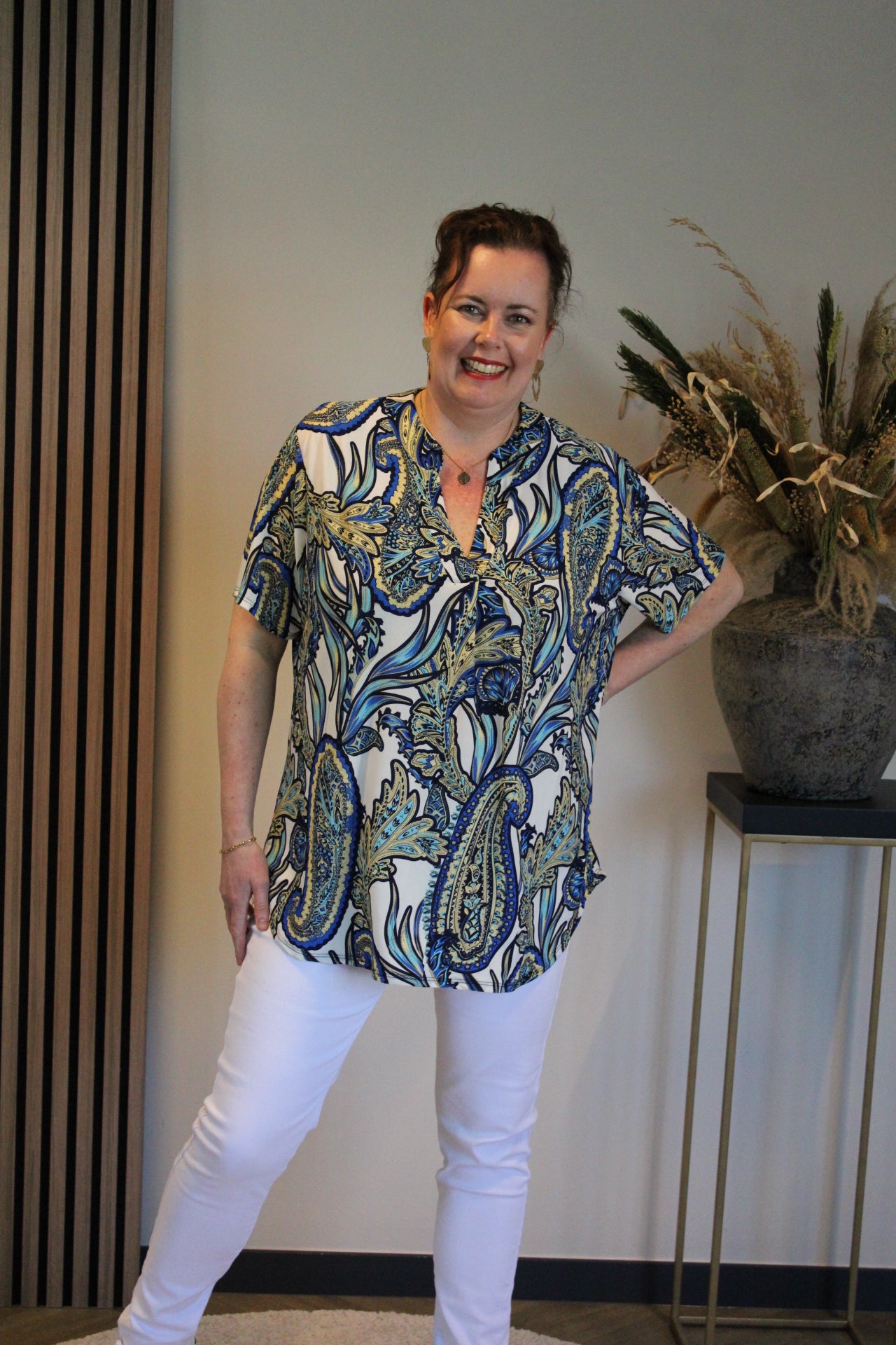 Liza | Blouse korte mouw 38 t/m 48