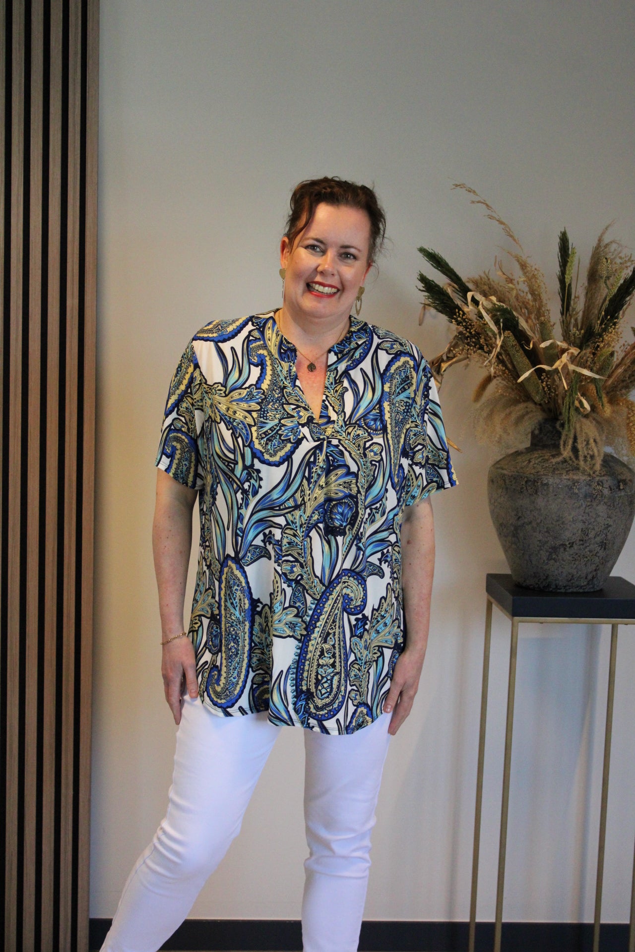 Liza | Blouse korte mouw 38 t/m 48