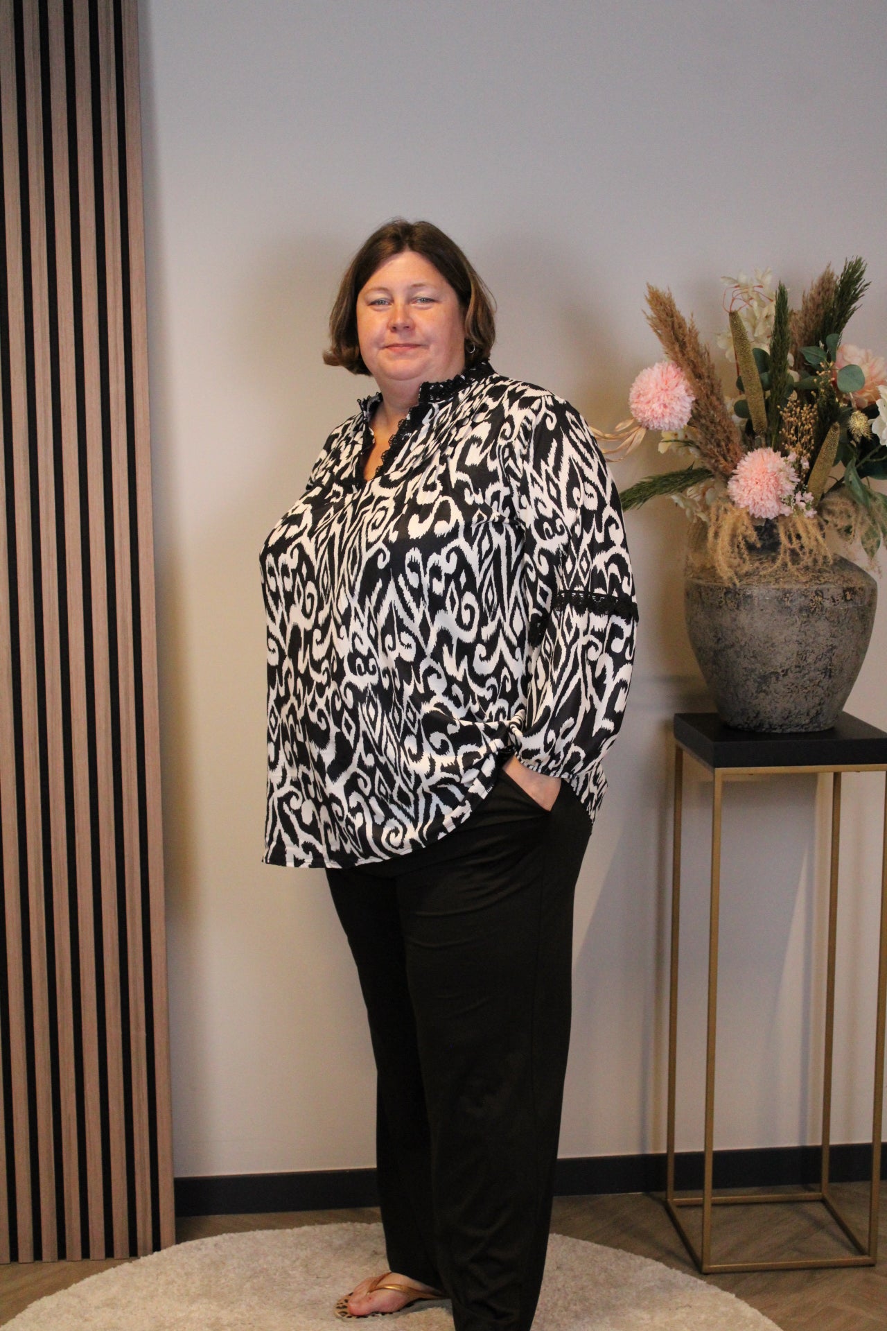 Tara | Blouse zwart